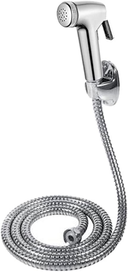 Portable Bidet Sprayer Set with Spring Hose & Holder – Warm Water Handheld for Toilet & Cloth Diaper Sprayer