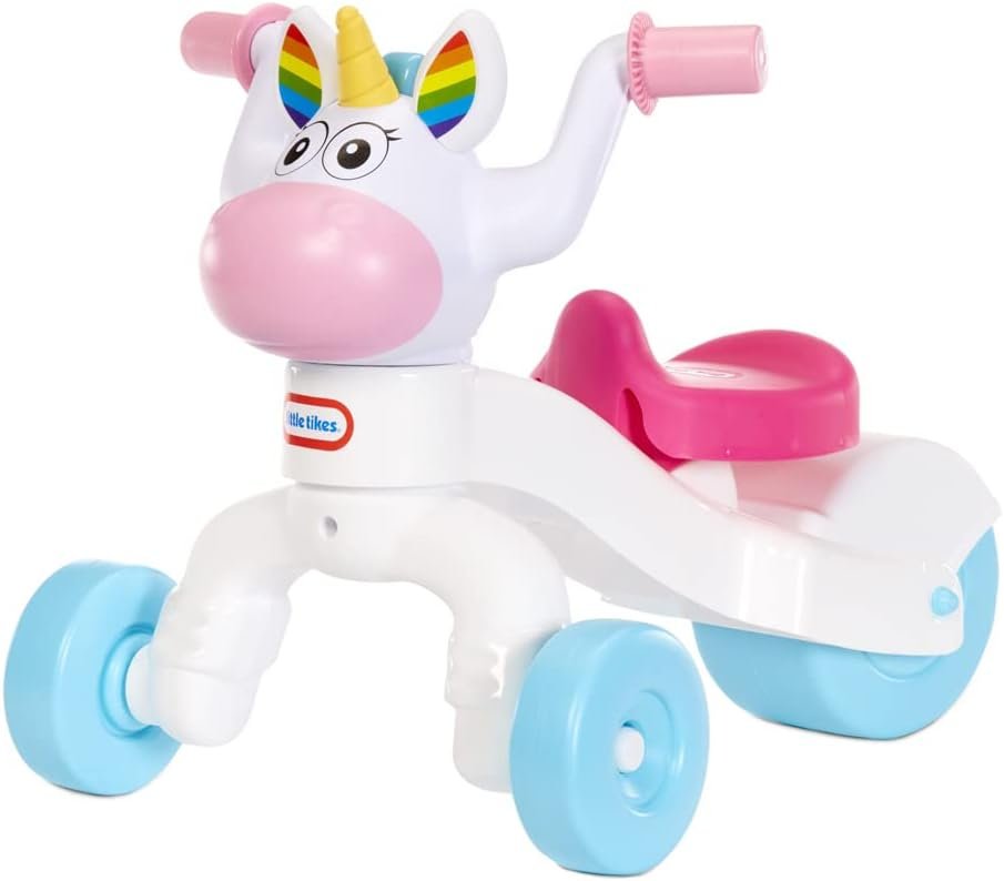 Little Tikes Go & Grow Unicorn Indoor & Outdoor Ride-On Scoot for Preschool Kids Toddlers and Children to Develop Motor Skills for Boys Girls Age 1-3 Years, Large