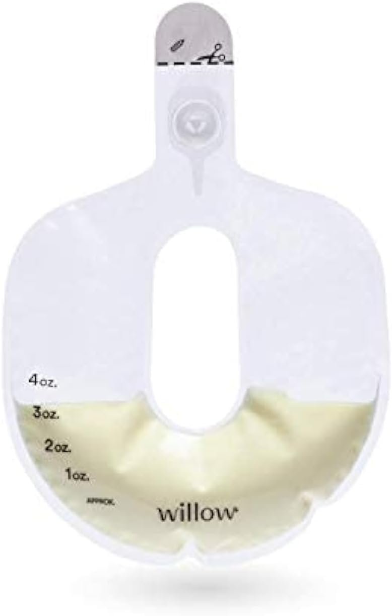 Willow – 360 Pump Spill-Proof Breast Milk Bags – 24 Ct – Holds 4 oz. Per Self-Sealing Storage Bag – Compatible with Willow 360 or 3.0 Wearable Hands Free Breast Pump