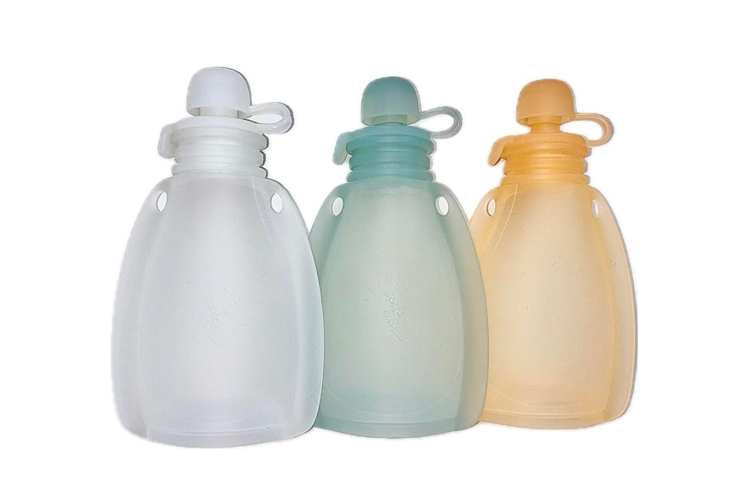 Reusable Silicone Breastmilk Storage Bags, Leak-Proof, Self-Standing, BPA-Free, Dishwasher-Safe, Freezer-Safe, Milk Pouches for Breastfeeding and Baby Food, 4oz/120ml per bag (3 Pack, Clear)