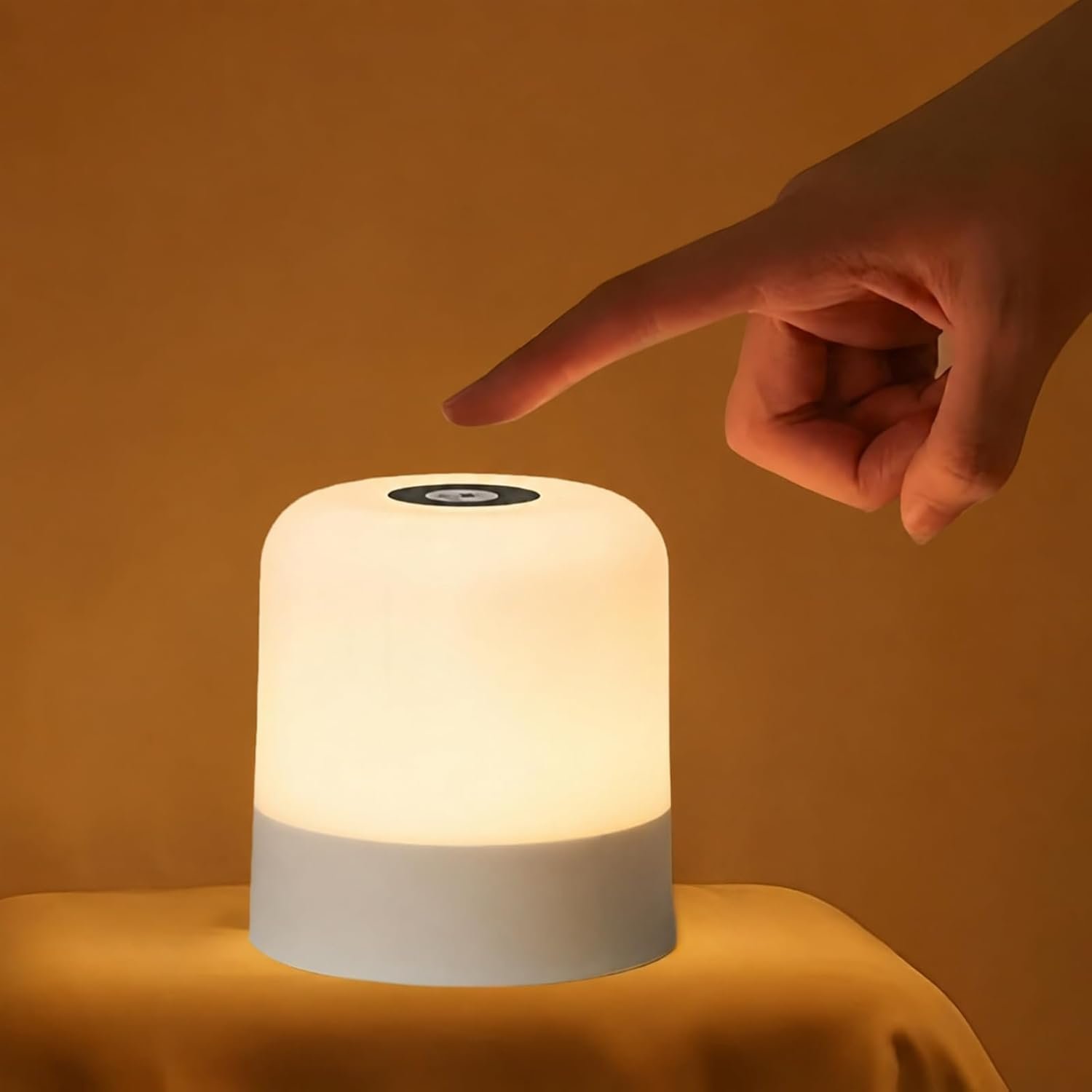 Portable Baby Night Light, 3 Color Egg Lights for Nursery, 2400mAh, Small Rechargeable LED Lamp, Dimmable Touch Nightlight for Newborn, Toddler, Kids, Adults