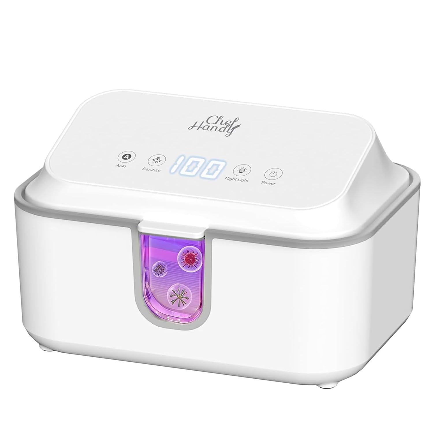 Wipe Warmer for Adult Size Wipes, Baby Wipes Warmer, Large Capacity Wet Wipes Dispenser with UV Sanitizer, Adjustable Temperature, Night Light, Silent Heating, Diaper Wipe Warmer, White