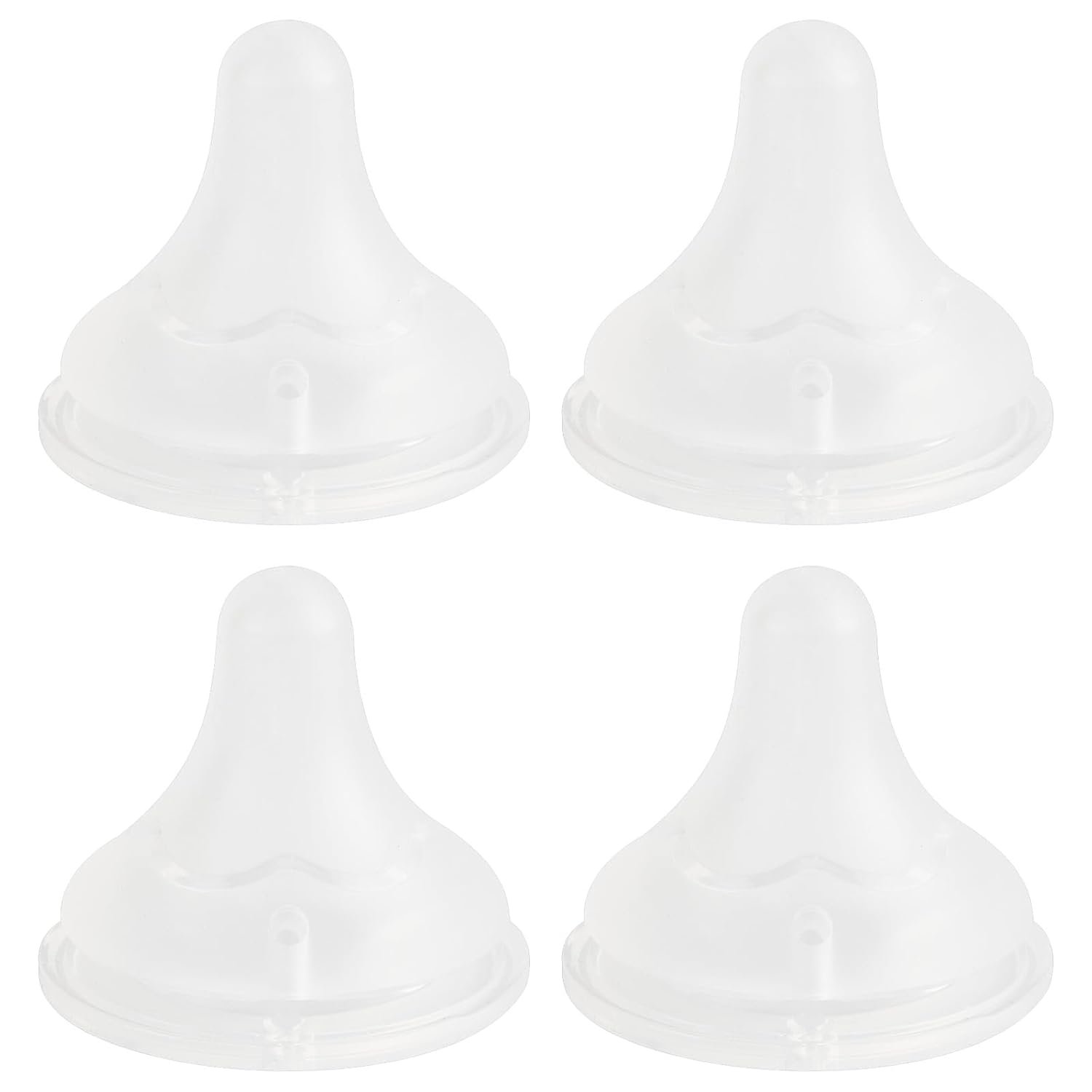Silicone Nipple (S) for Spectra Baby Bottles, Slow Flow, 0m+, 4 Count