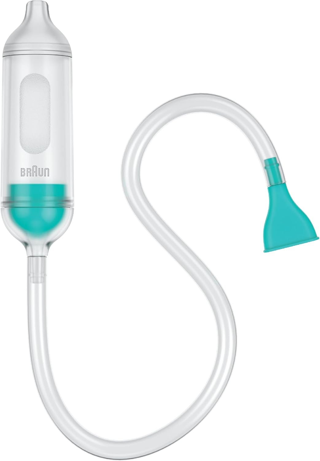 Braun Manual Nasal Aspirator – Mucus Remover, Blocked Nose Relief, Manual Suction Power, 2 Nose Tip Sizes, Newborn, Baby, and Child Friendly, Dishwasher Safe, FSA and HSA Eligible