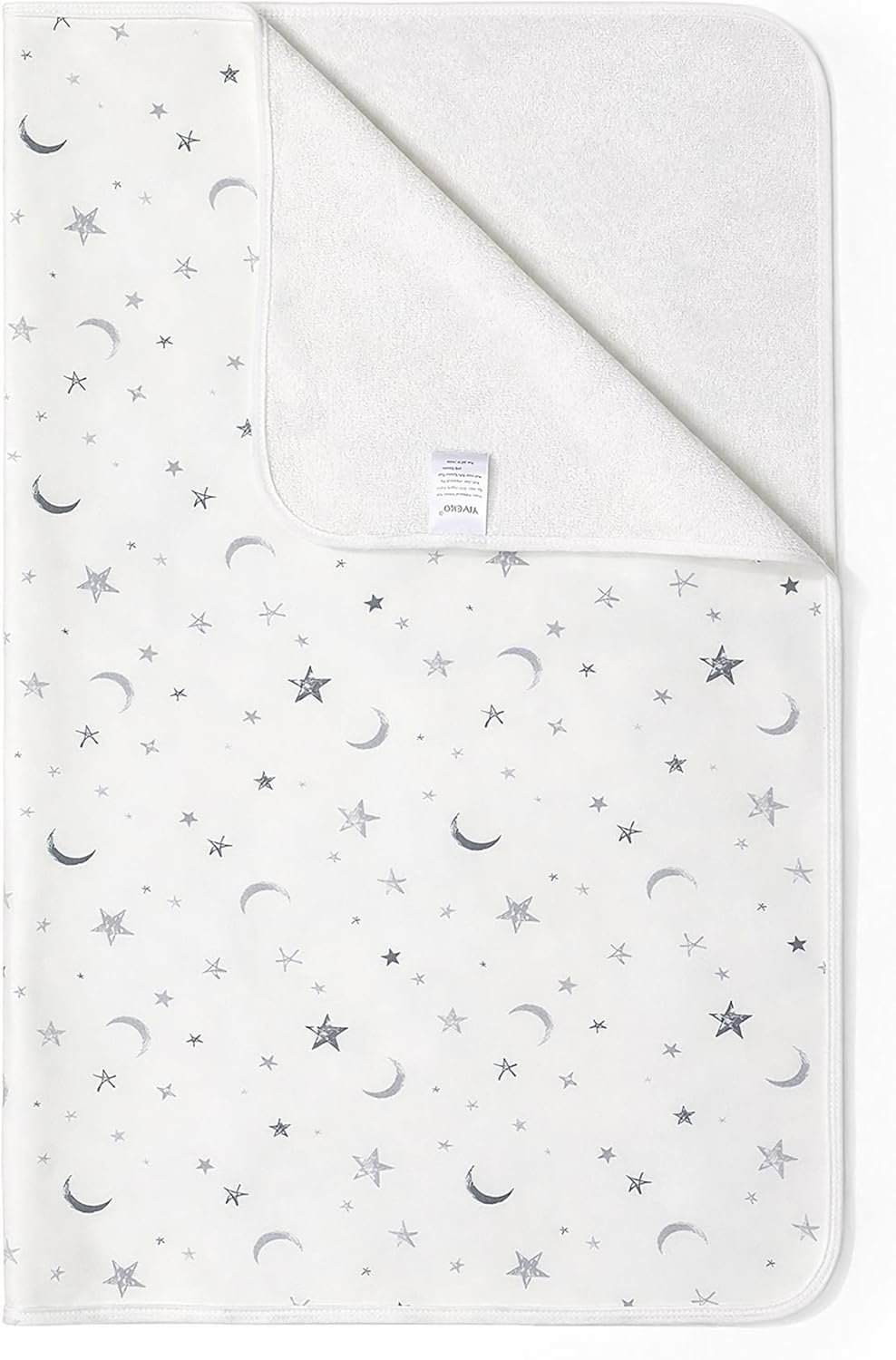 Baby Waterproof Bed Pad Washable Mattress Pad Reusable Underpads Bed Wetting Incontinence Cover for Baby Toddler Children and Adults-White Star