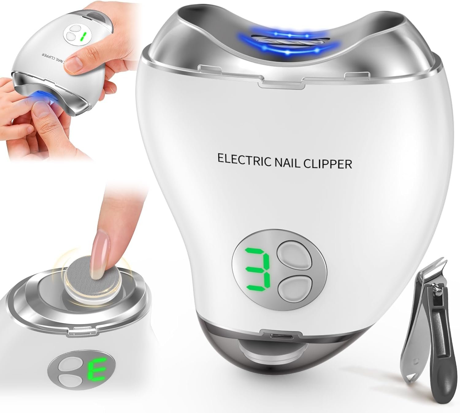 2-in-1 Electric Nail Clipper & Filer