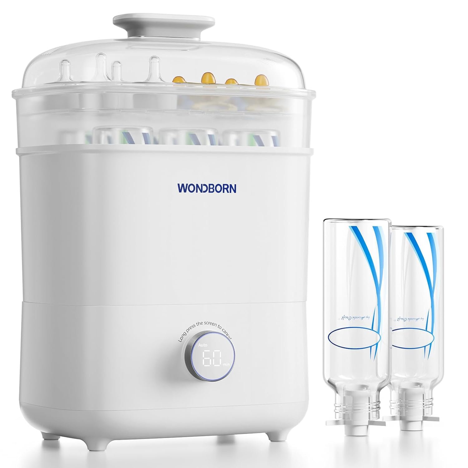 Bottle Sterilizer and Dryer, 99.999% Deep Sterilization, 6-min Rapid Disinfection, Up to 12 Bottles, HEPA Filter, All-in-One for Baby Bottles, Breast Pump Parts & Newborn Essentials