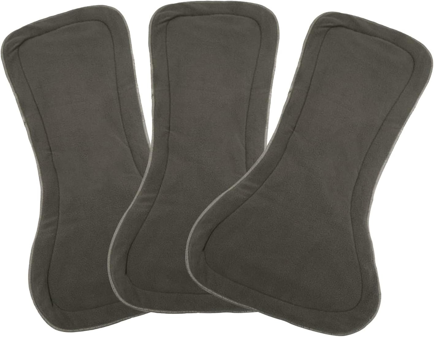 3 Pcs Oversized Diaper Inserts for Adult Cloth Diapers, Washable Reusable Diaper Inserts, 4 Layers Microfiber, 400ML Water Absorption, 22.4″ L x 7.8″ W