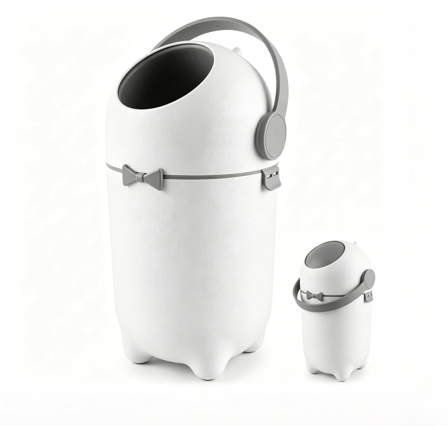 Diaper Pail with Airtight Lid, 15L Odor Control Diaper Trash Can, Odor-Locking Diaper Pails for Babies ＆ Pets,Holds 16 Diapers Baby-Safe Nursery Bin for Living Room, Bathroom,Pet Litter Box