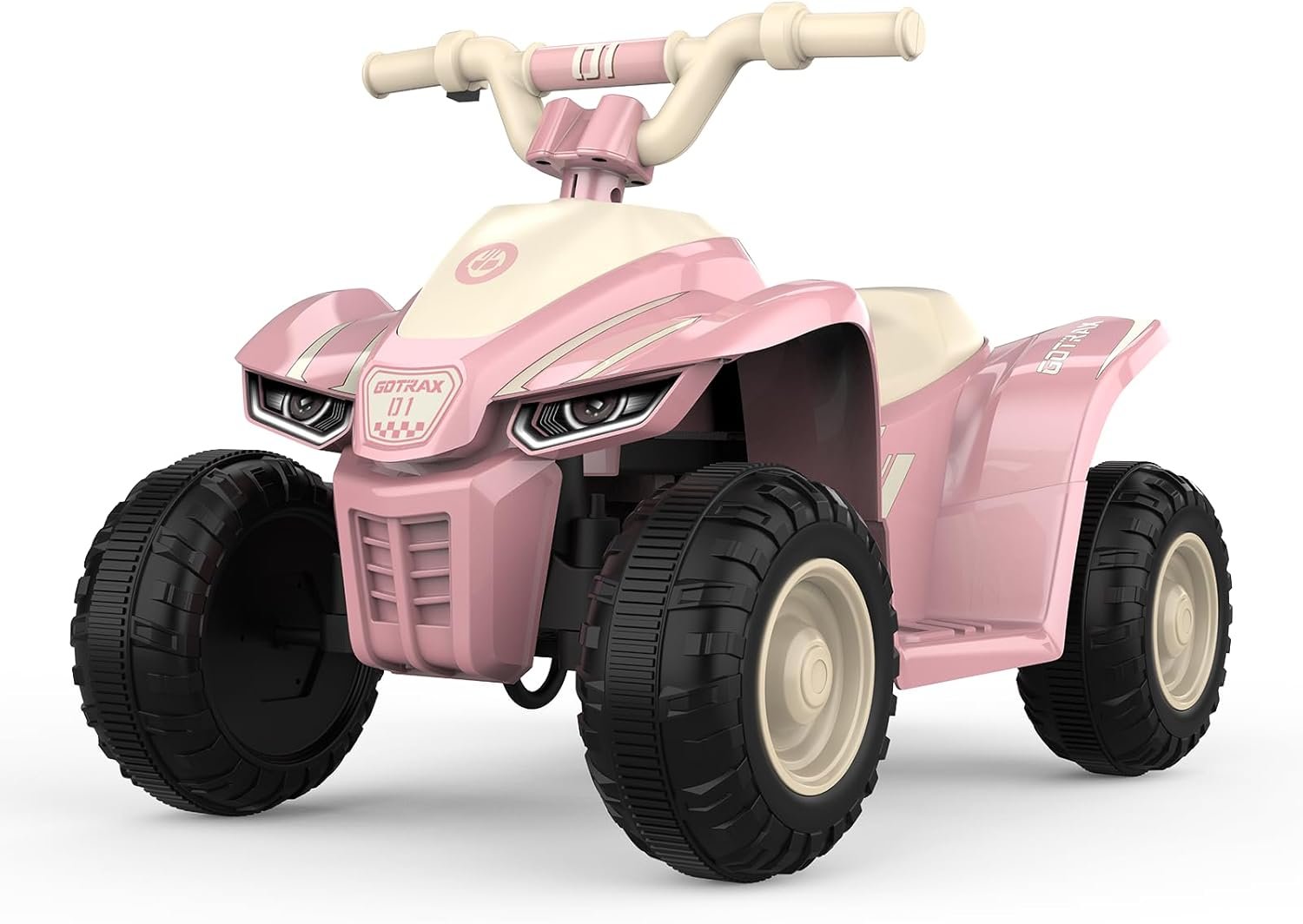 Gotrax RT1 Ride on Toys for Toddlers 1.5-4, Safe 12V Lead-acid Battery up to 80 Minutes, Forward/Reverse 2 Gears, Max 1.5MPH Speed&8″ Big Tire, Electric Vehicle ATV Car Best Gift for Age1.5–4 Boy Girl