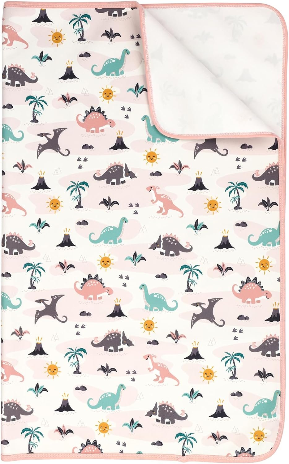Baby & Kids Pee Pads, Washable Waterproof Reusable Bed Pad for Potty Training, Bedwetting & Diaper Changing, 31″×39″ Mattress Protector for Crib & Toddler Bed, Dinosaur