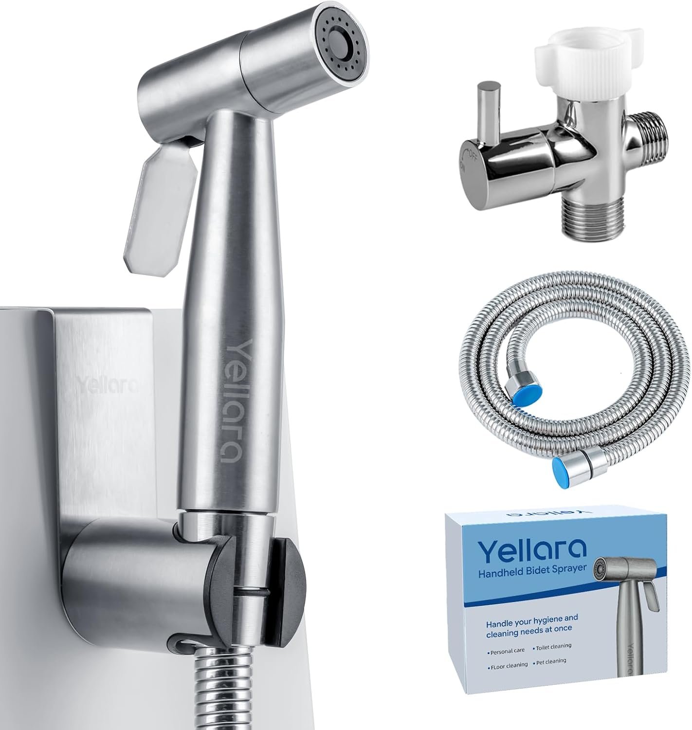 Handheld Bidet Sprayer for Toilet – Feminine Wash, Toilet Cleaning – Stainless Steel, Adjustable Water Pressure, Easy Installation