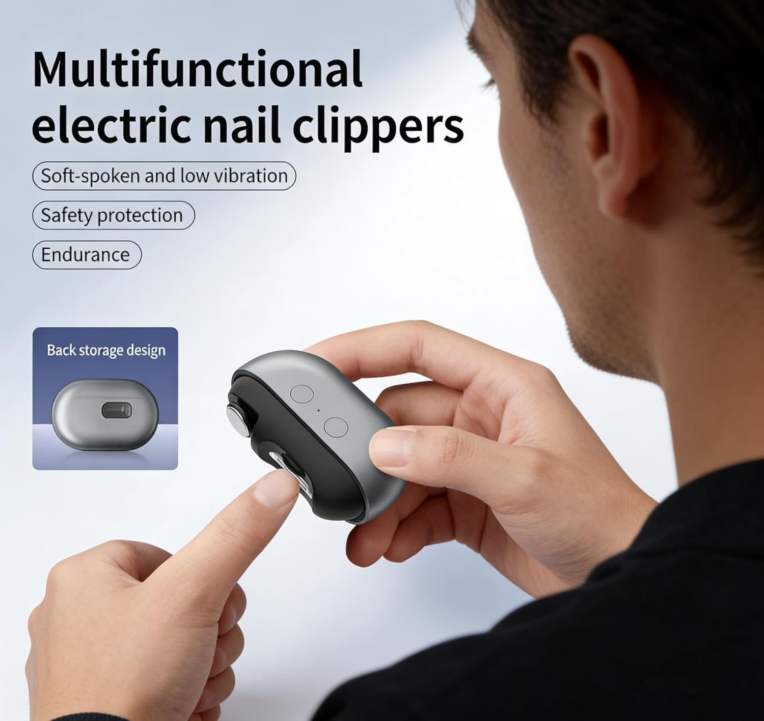 3 in 1 Baby Nail Trimmer Electric Toenail Clippers for Seniors Nail Clippers Toenail Clippers Electric Nail File Fingernail Clipper Nail Cutter Nail Clipper (Pink)