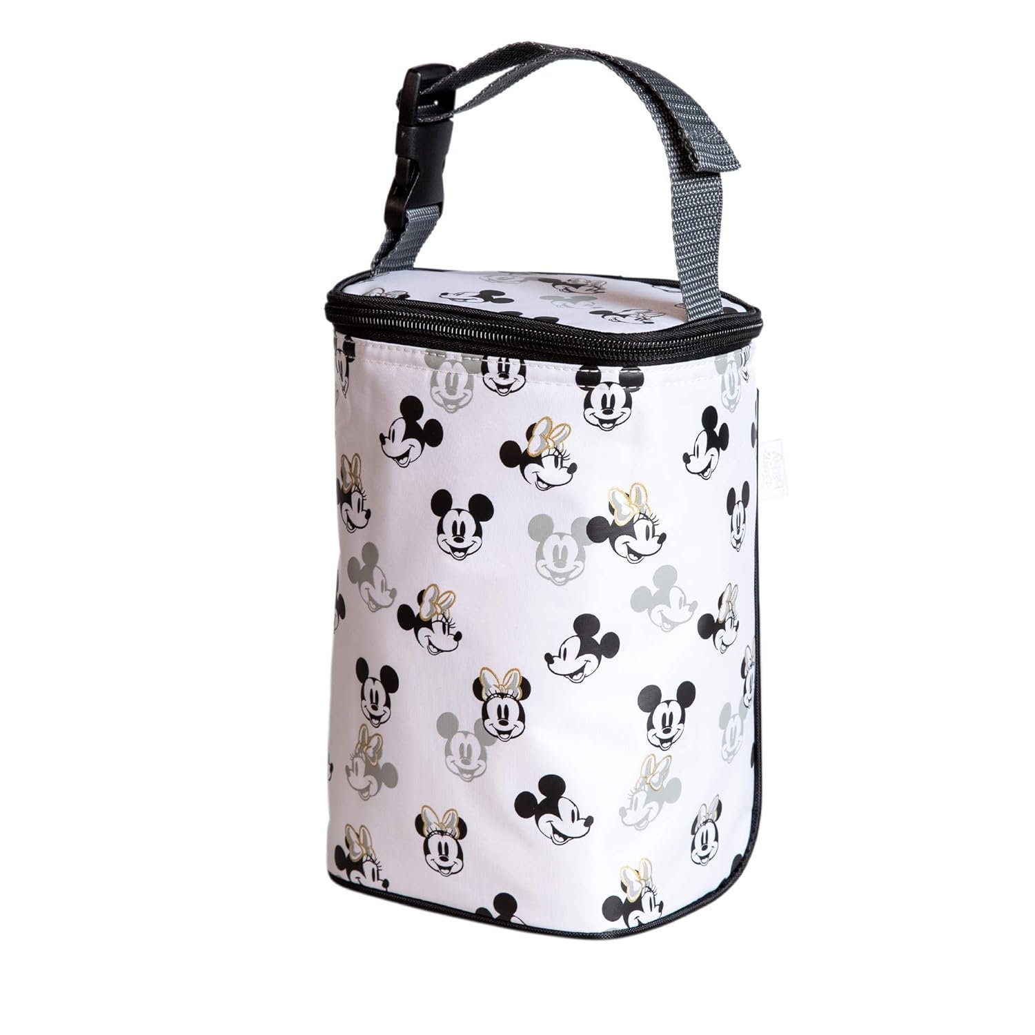 J.L. Childress Disney Baby TwoCOOL Breast Milk Cooler Travel Bag – Insulated Baby Bottle Storage Bag, Portable Organizer Pack, For Daycare or On the Go, Fits 2-4 Bottles – Mickey & Minnie Mouse