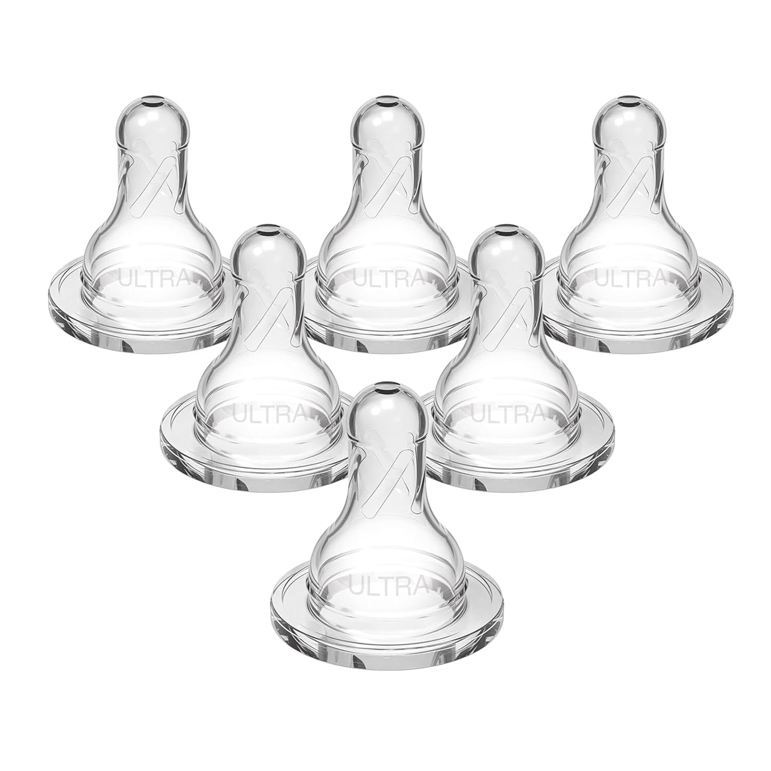 Dr. Brown’s Ultra-Preemie Narrow Baby Bottle Nipple, Specialty Extra Slow Flow Rate, 100% Silicone, BPA Free, 0m+, 6 Pack