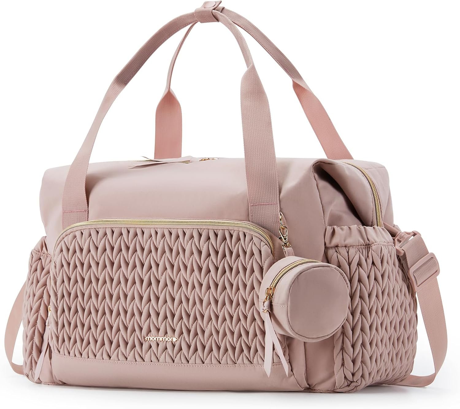 mommore Diaper Bag Tote, Large Capacity Travel Diaper bags, Hospital Bag for Labor Delivery, Baby Bag with Pacifier Case | Hospital Bag