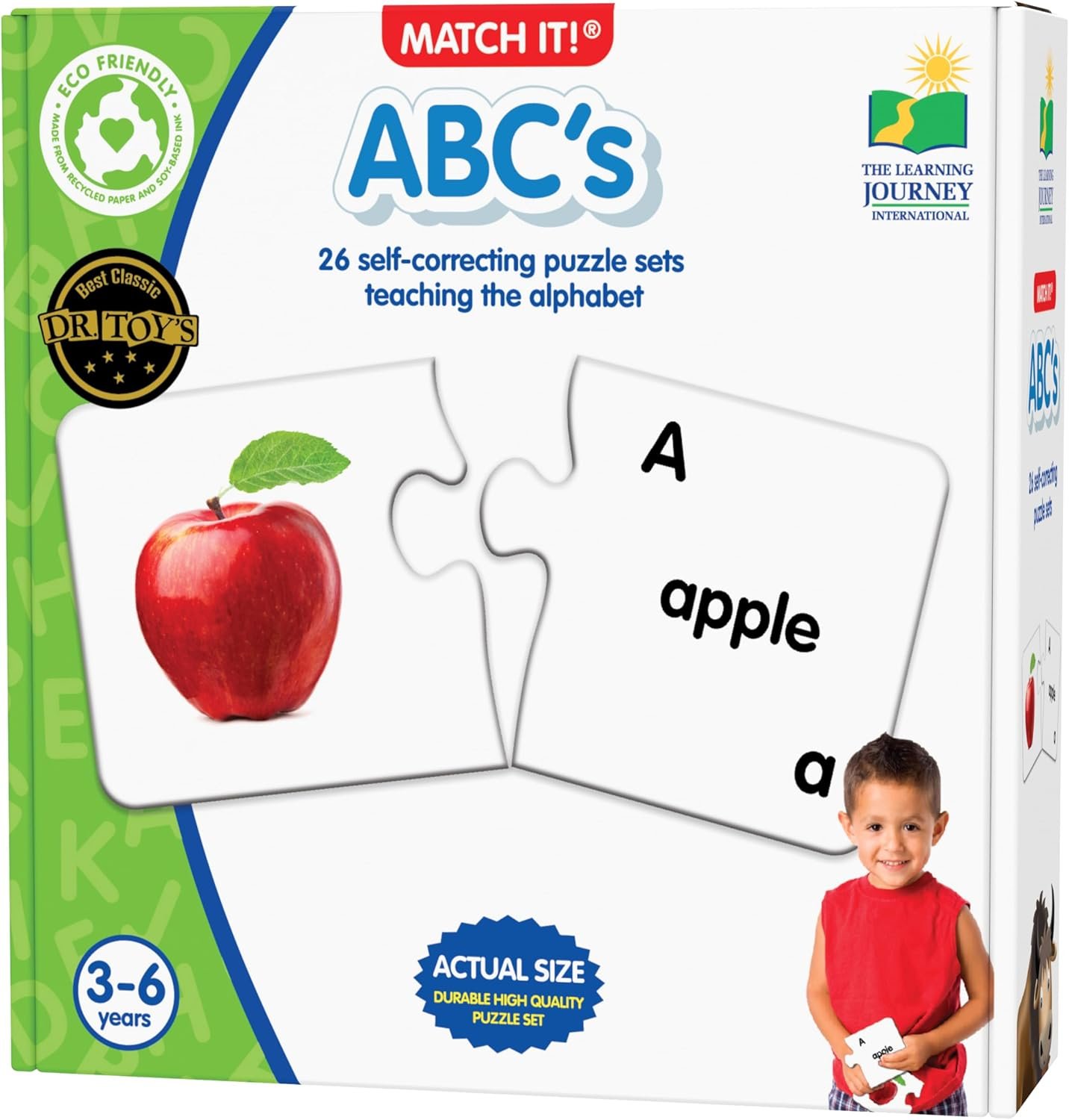 The Learning Journey: Match It! – ABCs – ABC Puzzle, Alphabet Puzzles for 2 Year Olds, Alphabet Puzzles For Kids Ages 3-5, Pre Kindergarten Learning Materials, Award Winning Educational Toys