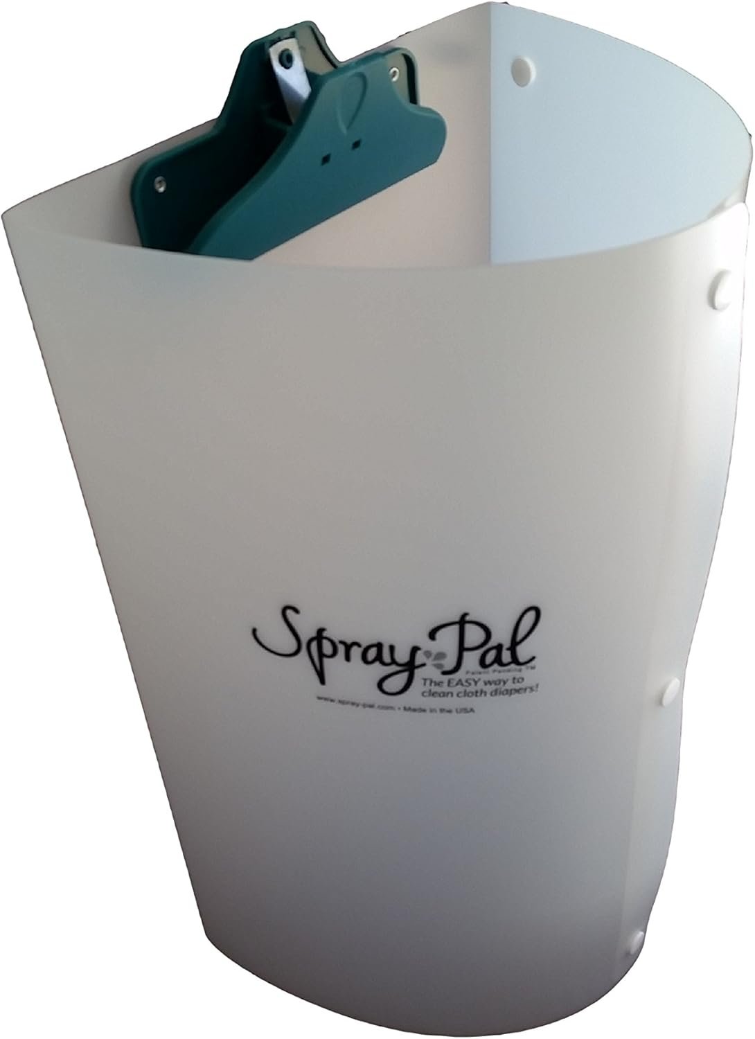 Spray Pal Diaper Sprayer Splatter Shield – Patented Cloth Diaper Cleaning Shield – No-Mess Baby Poop Cleanup – Made in USA – Reusable & Eco-Friendly – Sprayer Accessory