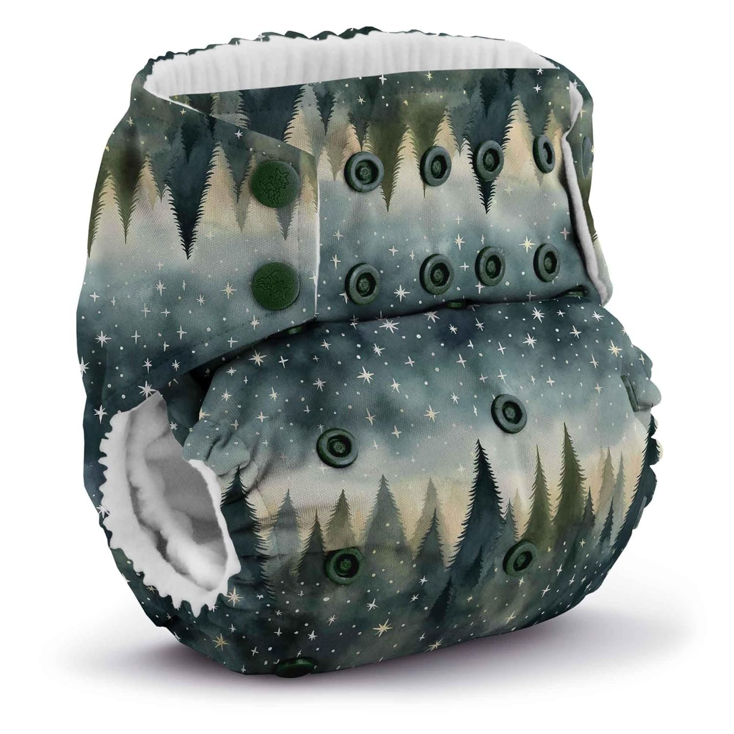 Kanga Care Rumparooz G3 Stay Dry Cloth Diaper Reusable One Size Pocket Diaper Patented Inner Double Gusset 2 pcs Microfiber Insert Soaker (6-55+ lbs) – Stargazing