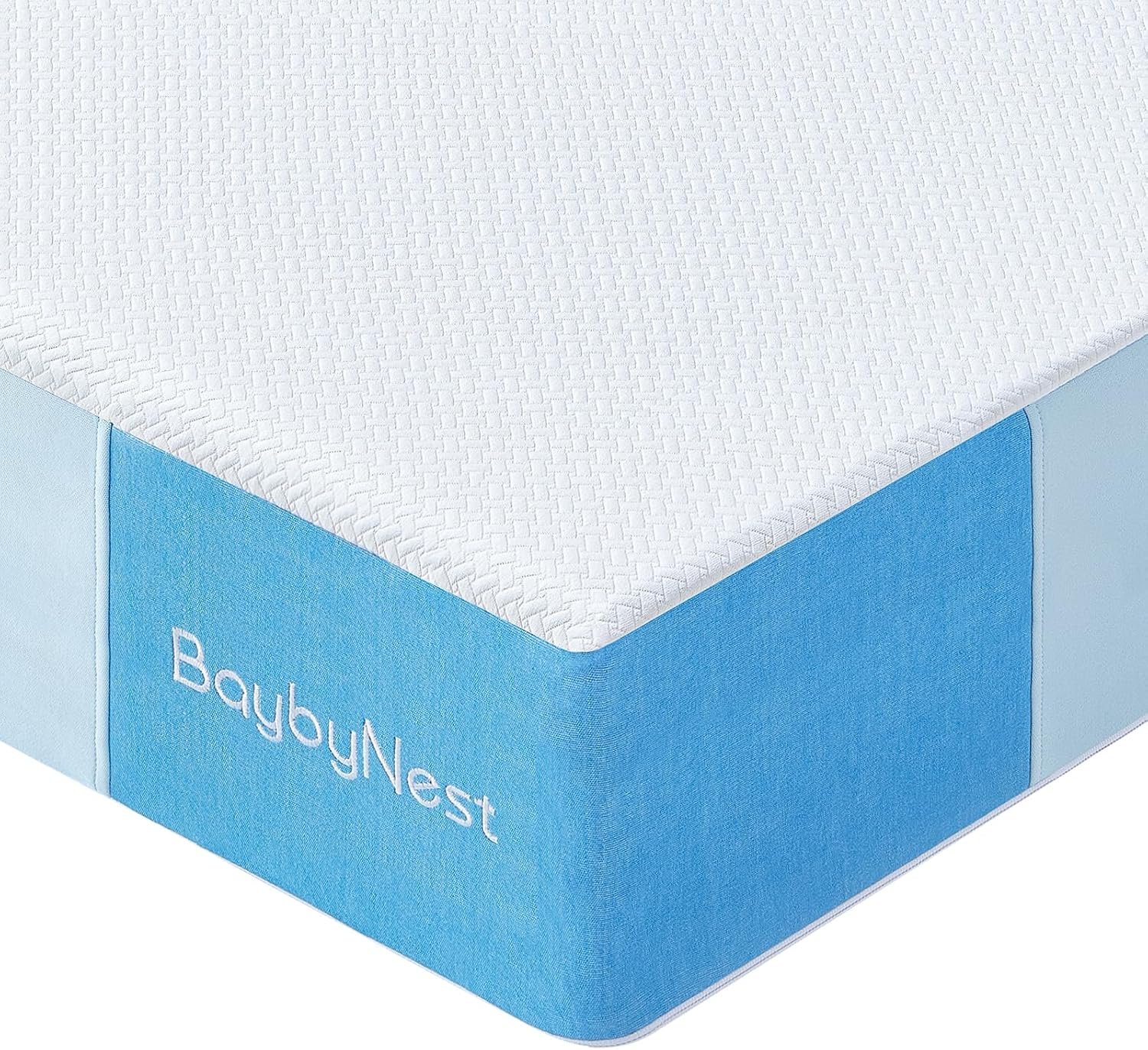6″ Crib Mattress, Dual-Sided Knitted Cover, Ultra Breathable & Skin-Friendly for Infant All-Night Comfort – CertiPUR-US Certified (Blue)​