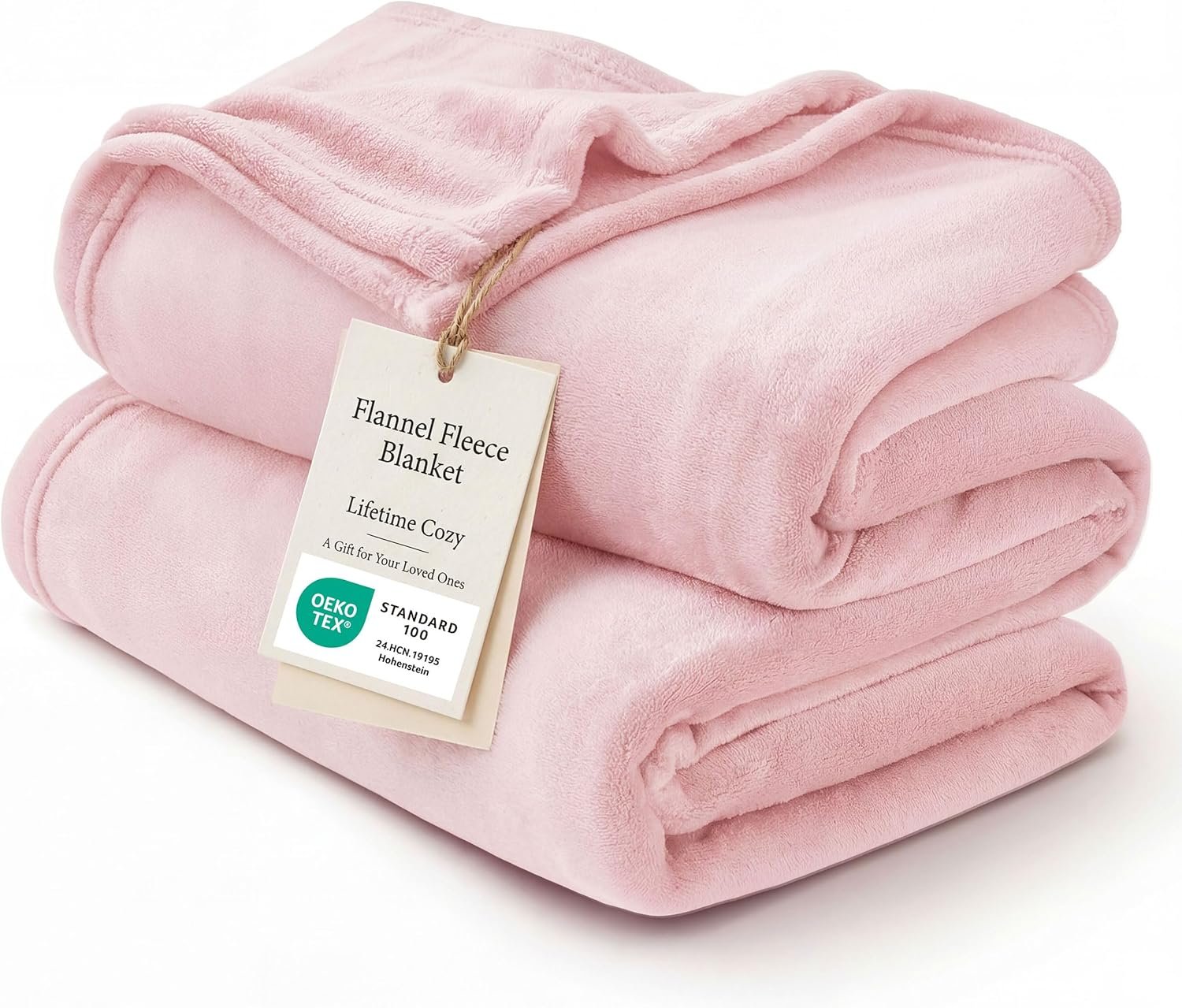 Bedsure GentleSoft Pink Fleece Throw Blanket for Couch – 300GSM Cozy Soft Blankets for Women, Cute Small Fleece Throws for Girls, Pink Home Decor Gifts, 50×60 Inches
