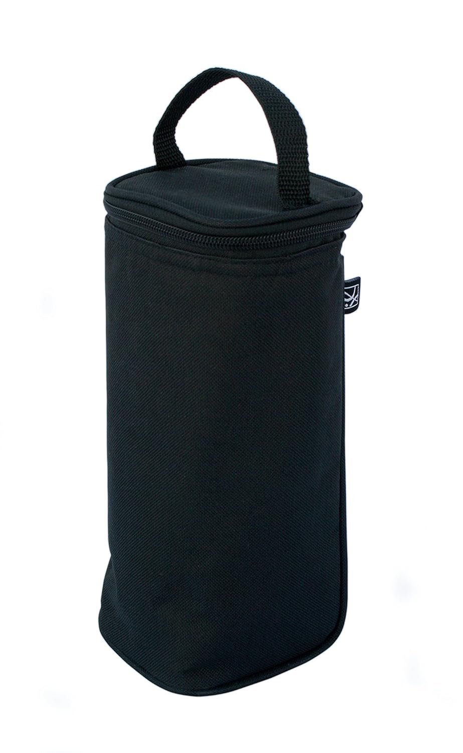 J.L. Childress Breast Milk Cooler Travel Bag – Insulated Baby Bottle Storage Bag, Portable Organizer Pack for Breast Milk, Use for Daycare or On the Go, Fits 1-2 Bottles – Black