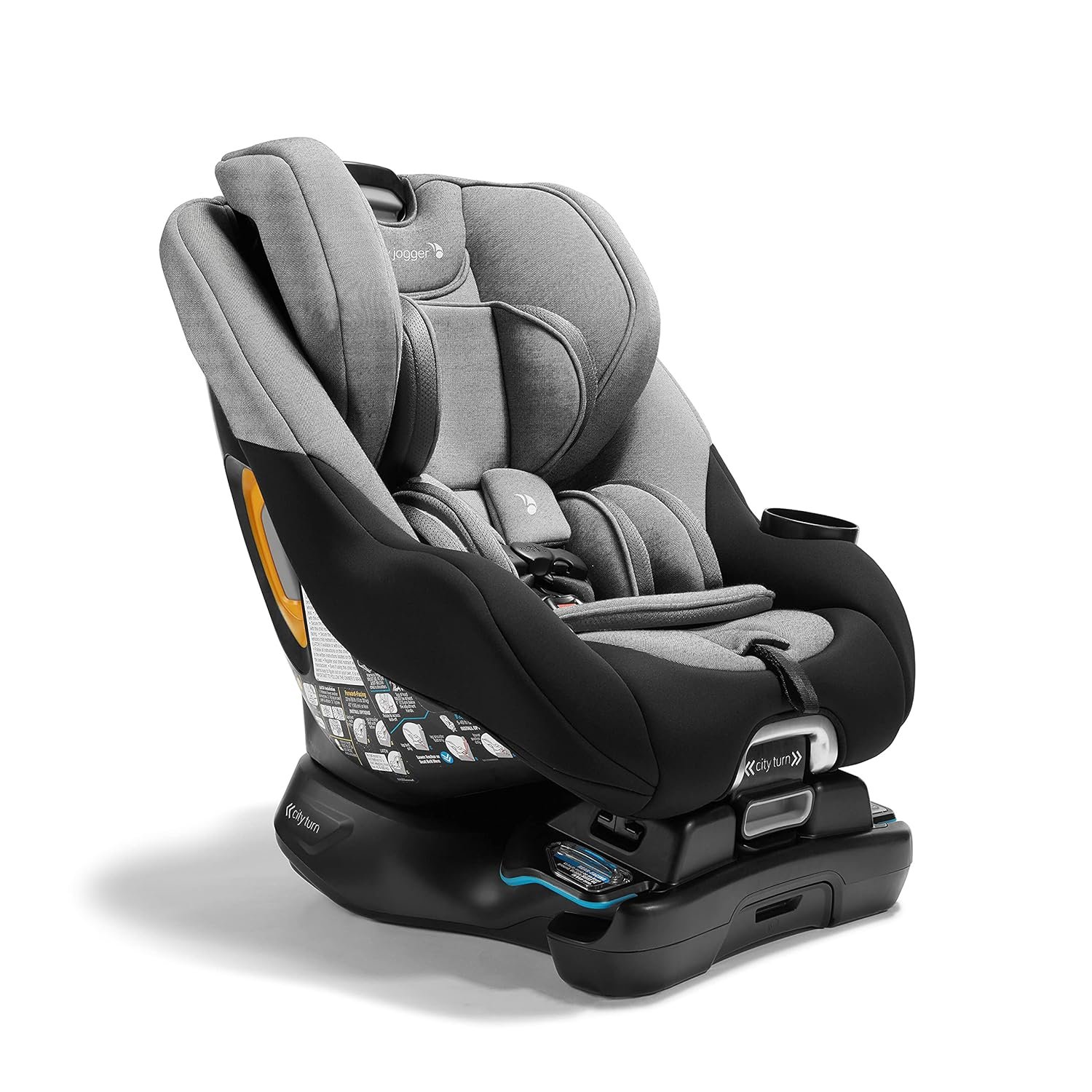 Baby Jogger® City Turn Convertible & Rotating Car Seat Onyx Black – Accommodates Newborn to Toddler with Rear and Forward Facing Modes