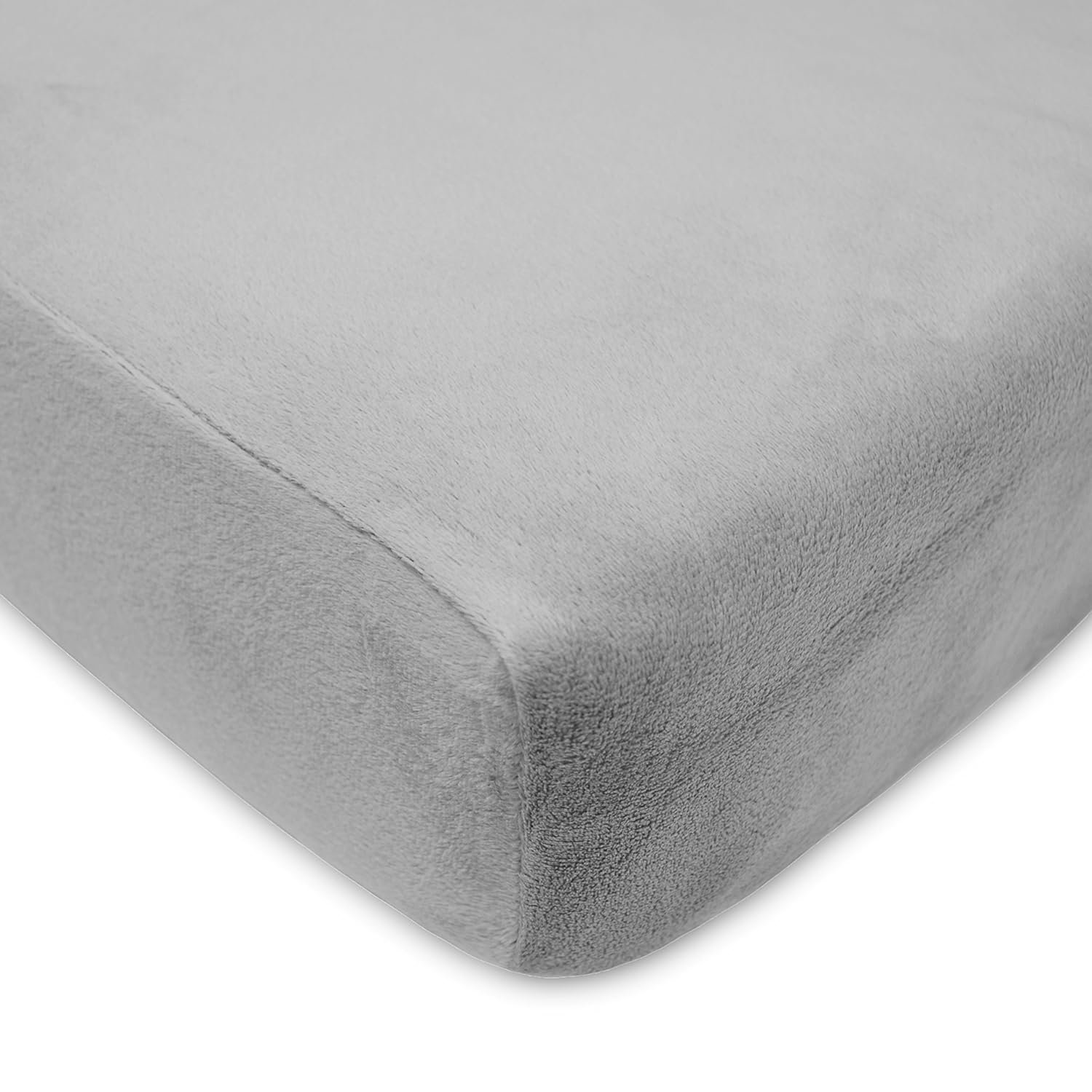 American Baby Company Heavenly Soft Chenille Fitted Crib Sheet 28″ x 52″, Warm and Cozy Neutral Chenille Sheet, Steel Gray, for Boys and Girls, Fits Crib and Toddler Bed mattresses