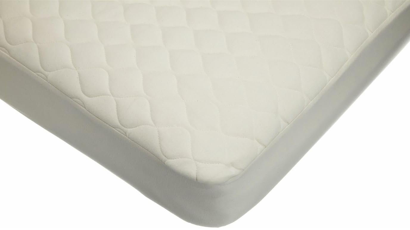 American Baby Company Waterproof Crib and Toddler Mattress Protector, Quilted Fitted Protector Pad Cover made with Organic Cotton Top Layer, 52“ x 28″