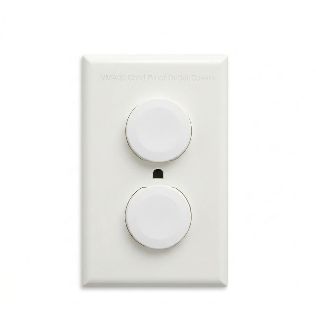 Vmaisi 62 Pieces Outlet Covers ChildProof Plug Protector – Baby Proofing Electrical Safety Outlet Plugs for Unused Wall Outlets, Home Travel Hotel Child Safety