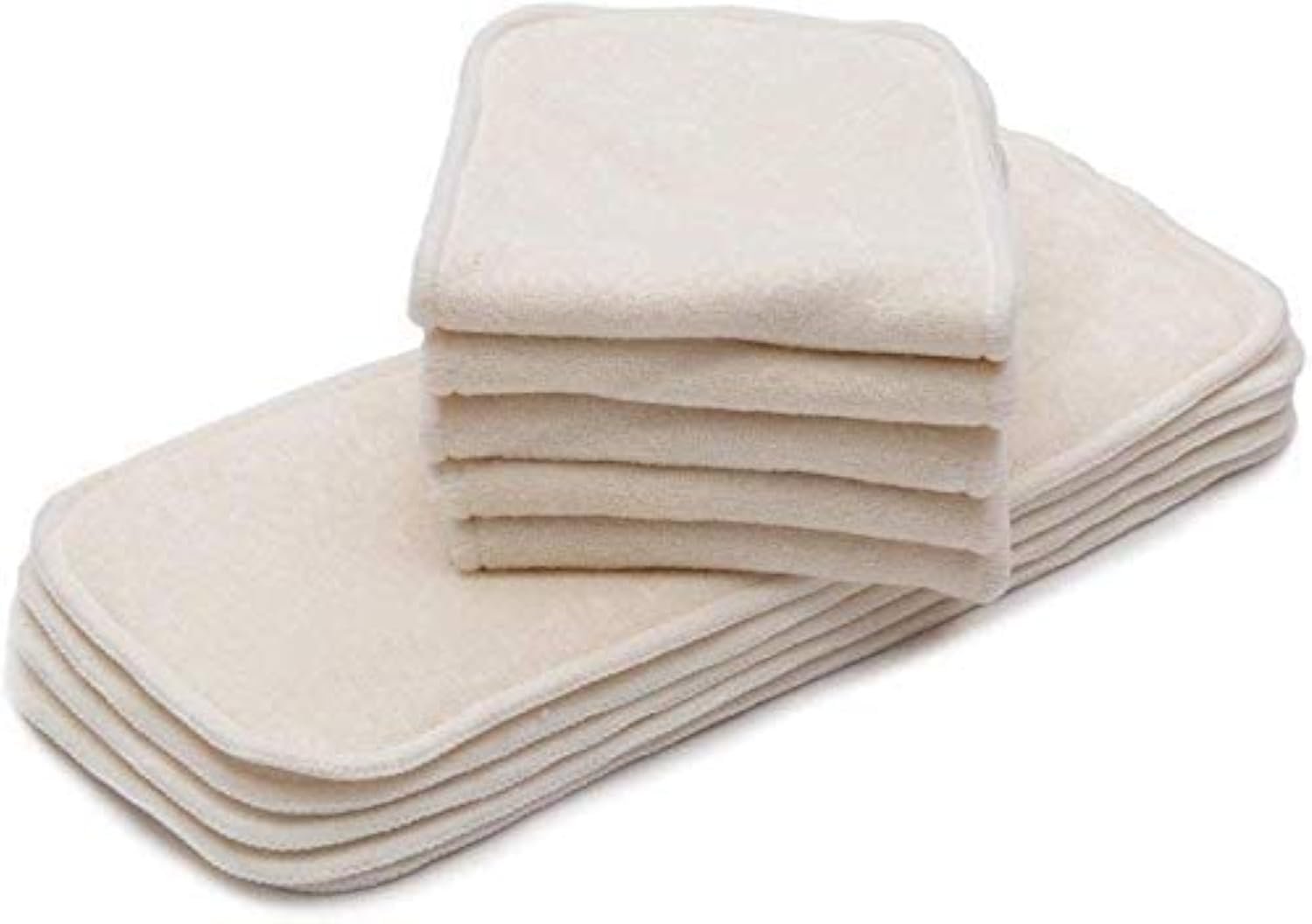 KaWaii Baby Premium Label Cloth Diaper Insert, 5-Layer, Washable, Reusable Booster, use with One Size Cloth Diaper – Pack of 10 Inserts