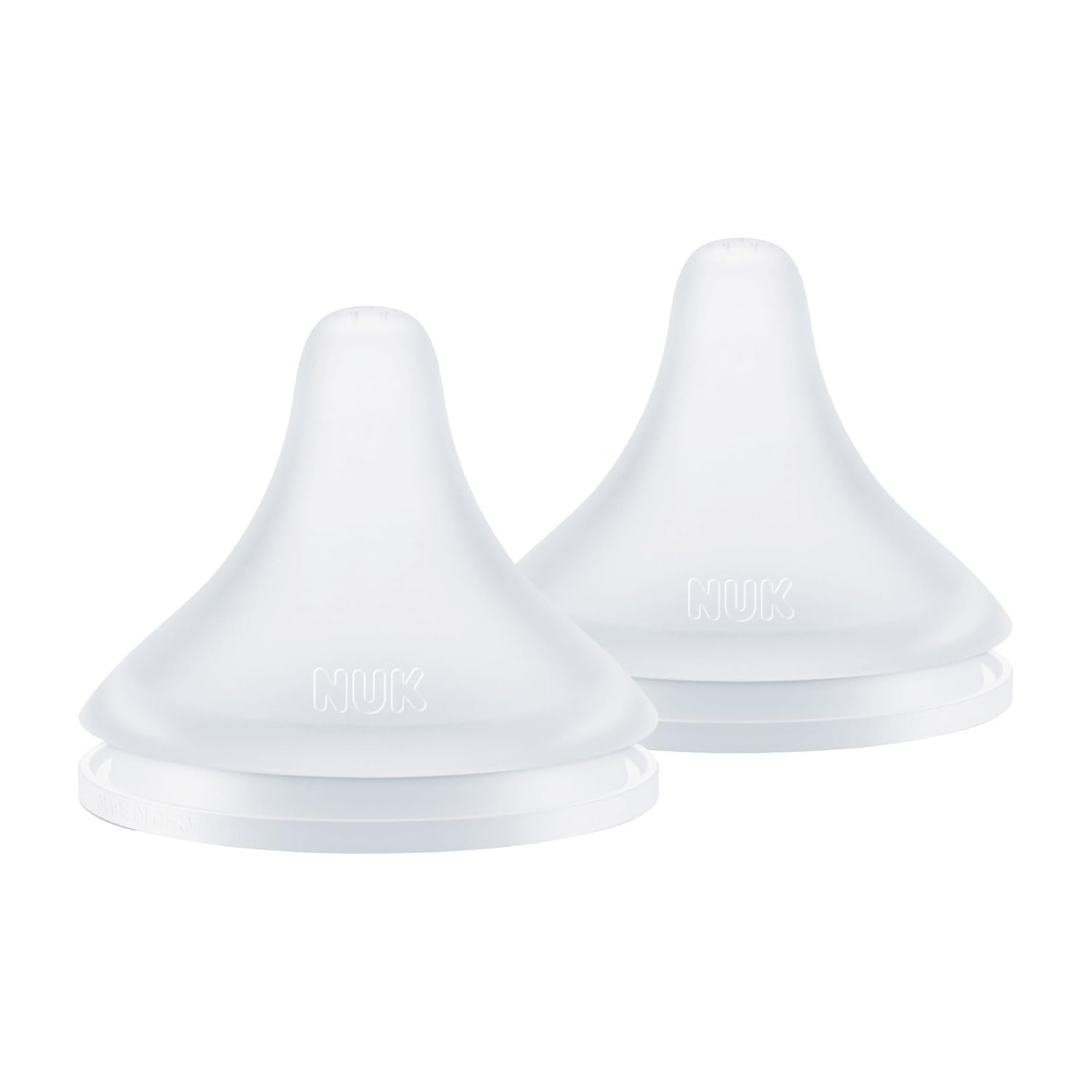 NUK Perfect Match, Medium Flow, Soft Silicone Nipple with Anti-Colic Vent, 2 Pack, BPA-Free