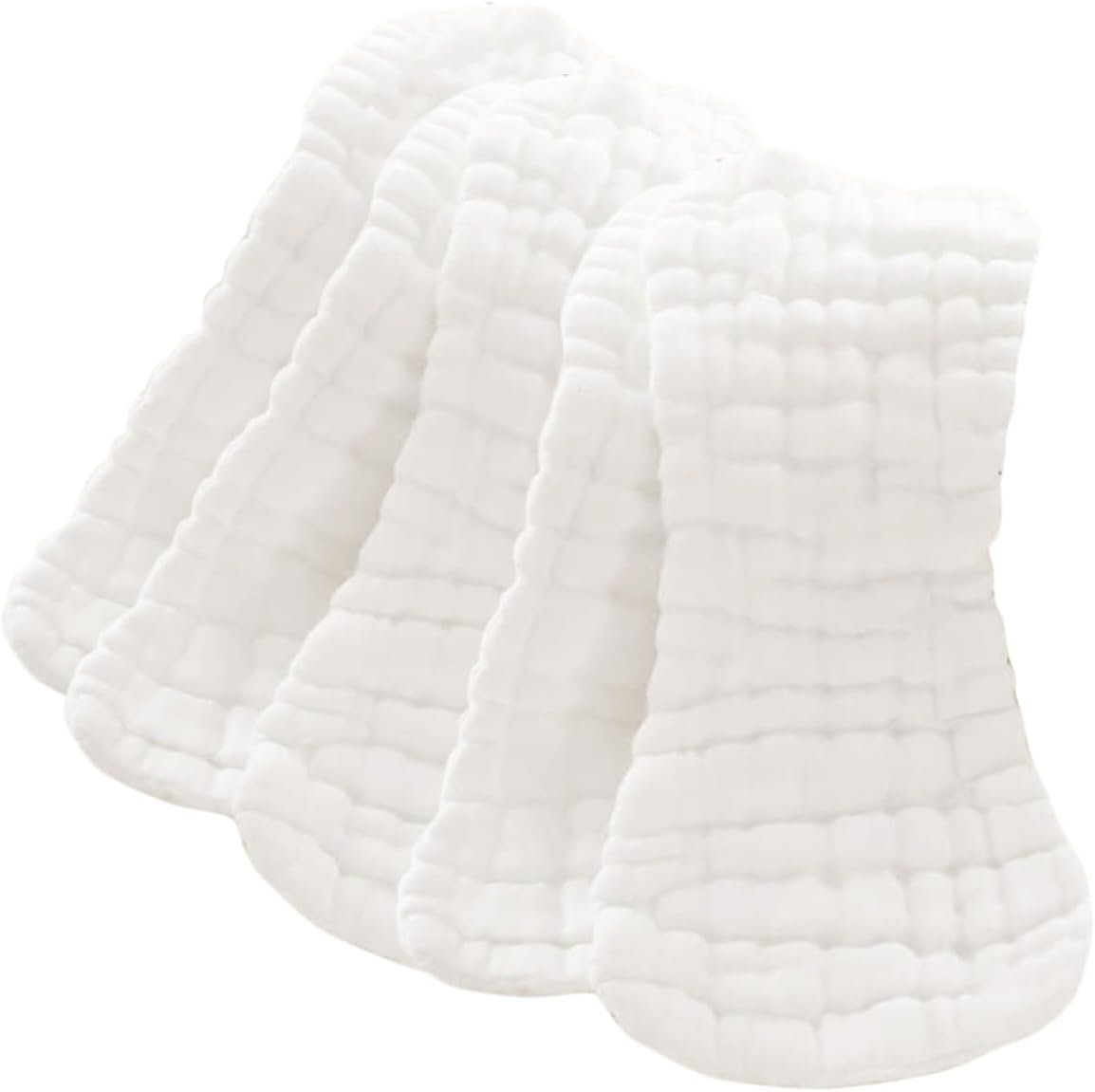 5 Pcs Reusable Pure Cotton Gauze Diaper Inserts, Washable Breathable Cloth Diaper Liners for Newborns and Toddlers, Highly Absorbent Soft Gauze Pads