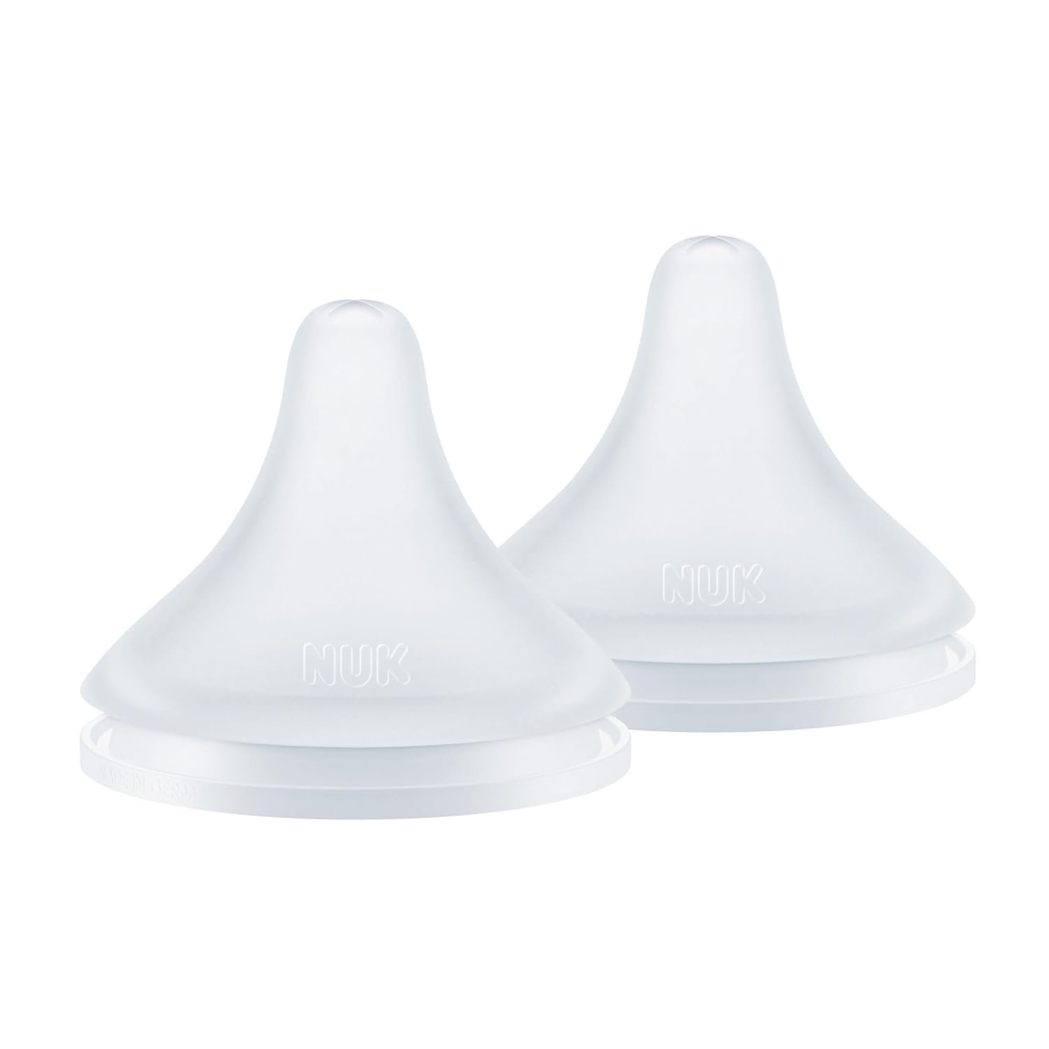 NUK Perfect Match, Flow Control, Soft Silicone Nipple with Anti-Colic Vent, 2 Pack, BPA Free