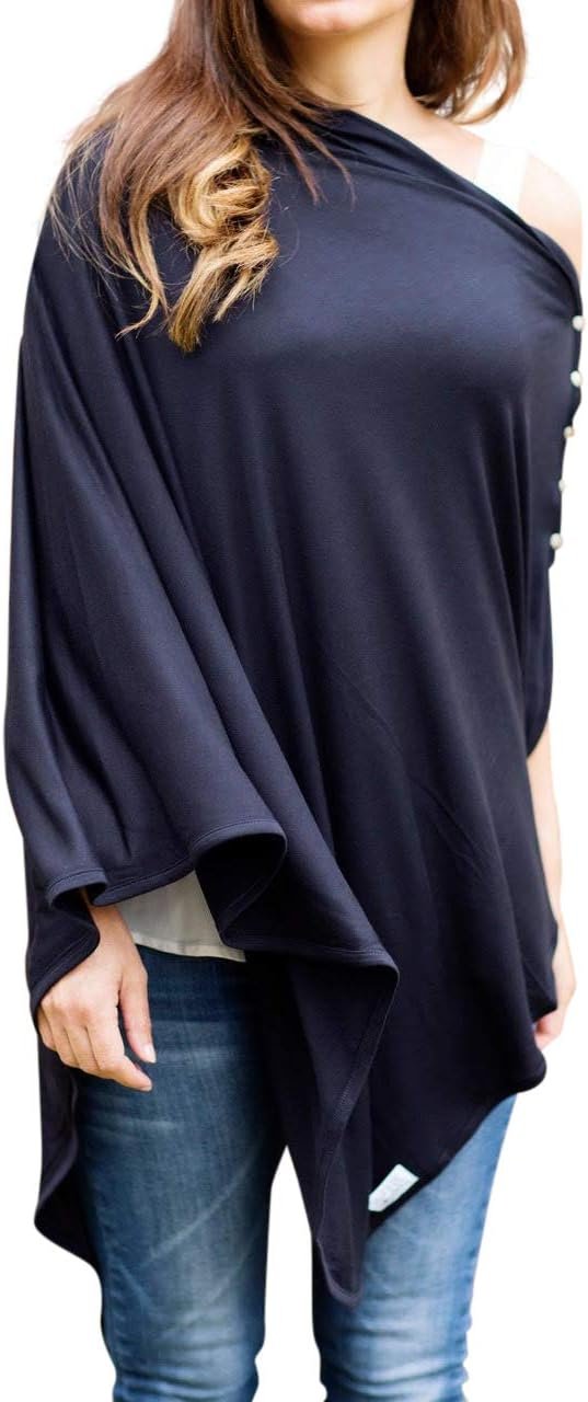 Byrd & Blume Maternity Nursing Cover Breathable Lightweight Breastfeeding Cover Wrap Shawl Scarf Poncho Full 360
