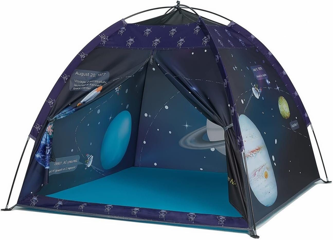Space World Play Tent Galaxy Dome Playhouse for Boys and Girls Imaginative Play-Astronaut Space for Kids Indoor and Outdoor Fun, Perfect Kid’s Gift- 47″ x 47″ x 43″