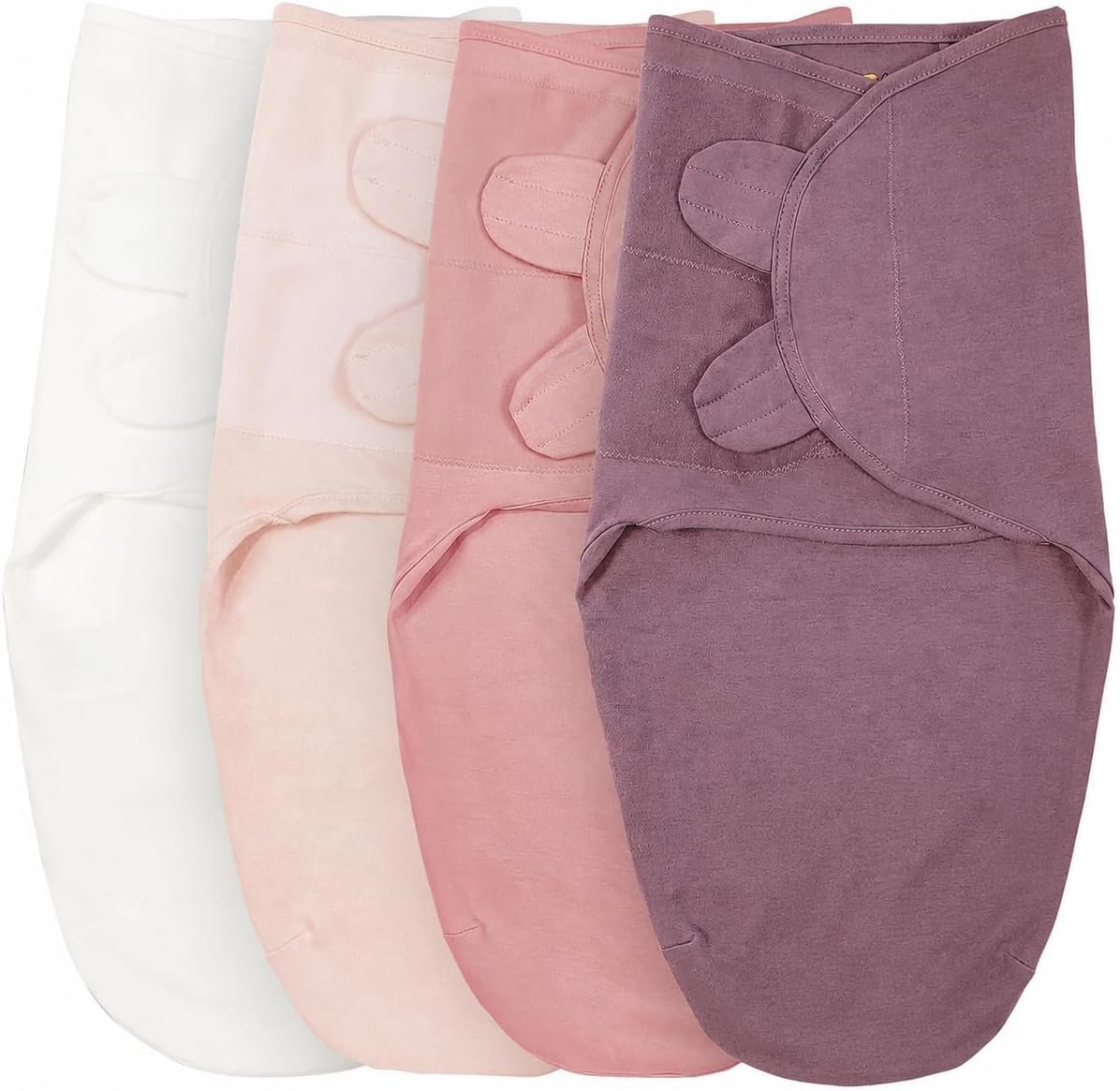 Mama Cheetah Baby Swaddle Sack, 100% Organic Cotton Swaddle Blanket 4-Pack, Adjustable Swaddle Sleep Sacks, Easy Swaddles for Girls 0-3 Month, Baby Essentials