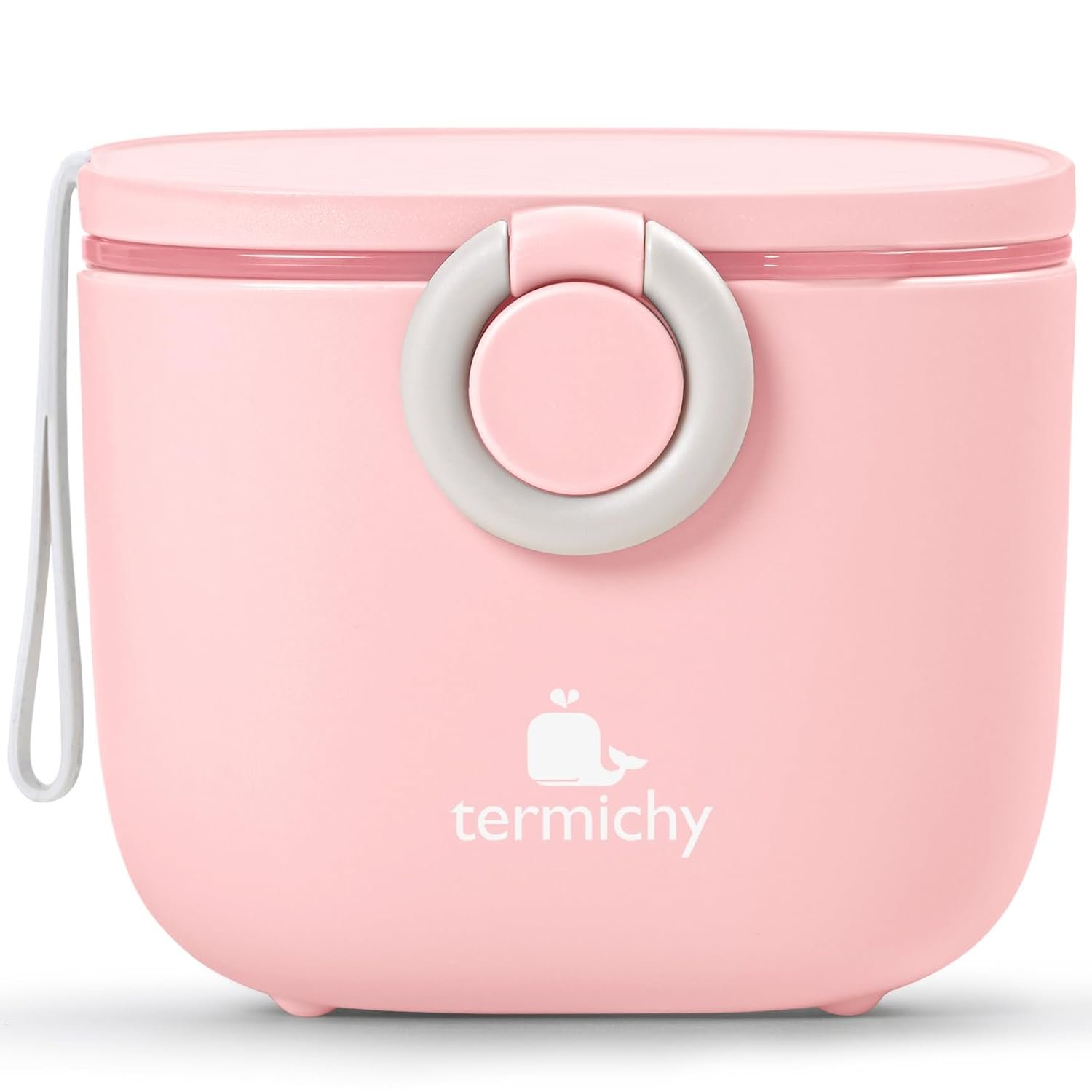 Termichy Baby Formula Dispenser, Portable Milk Powder Dispenser Container with Carry Handle and Scoop for Travel Outdoor Activities with Baby Infant, 8.8OZ, 0.55LB, 250g, 500ml (Pink)