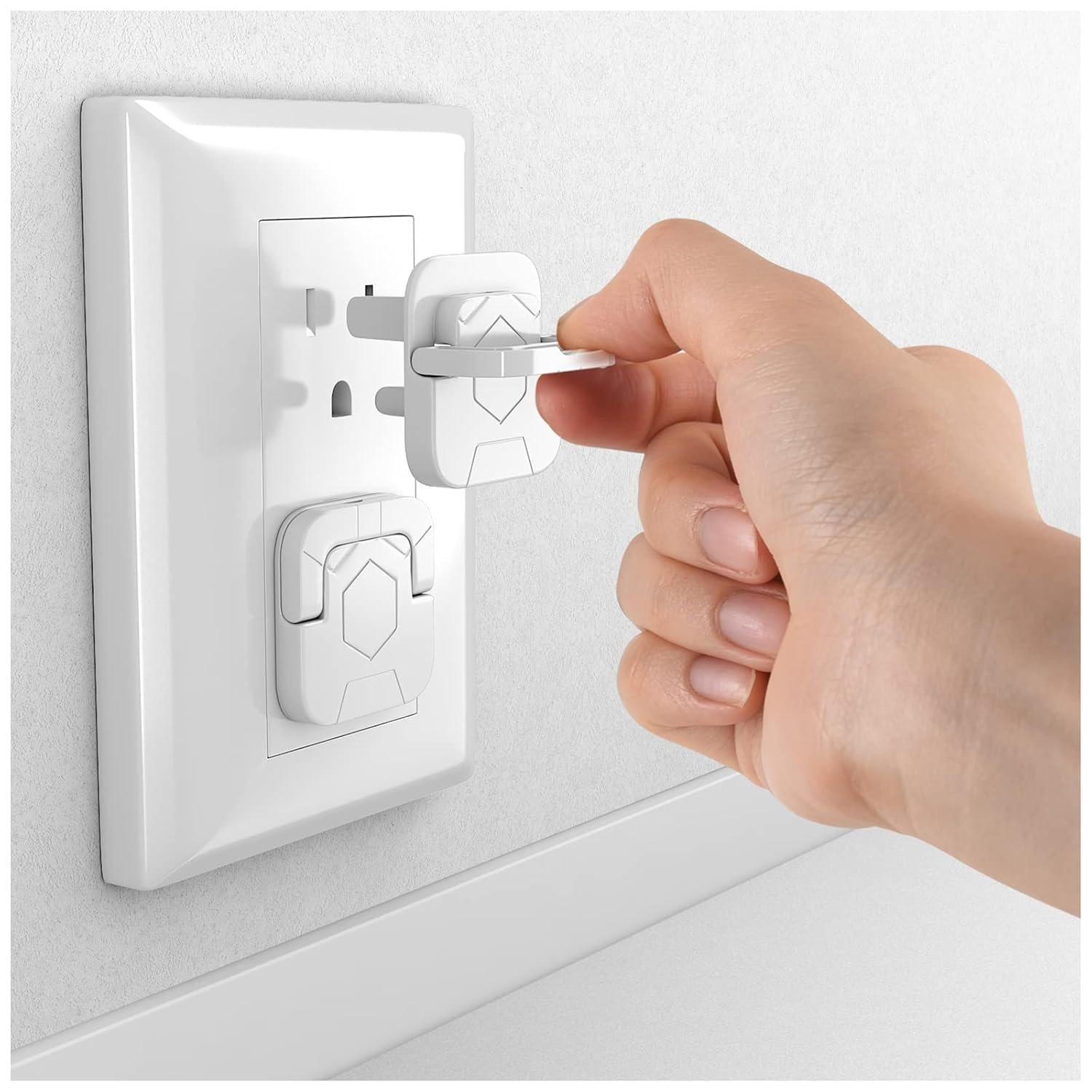4our Kiddies Baby-Proof Outlet Covers(60 Pack) – Child Safety Electric Plug Protectors to Prevent Power Shock