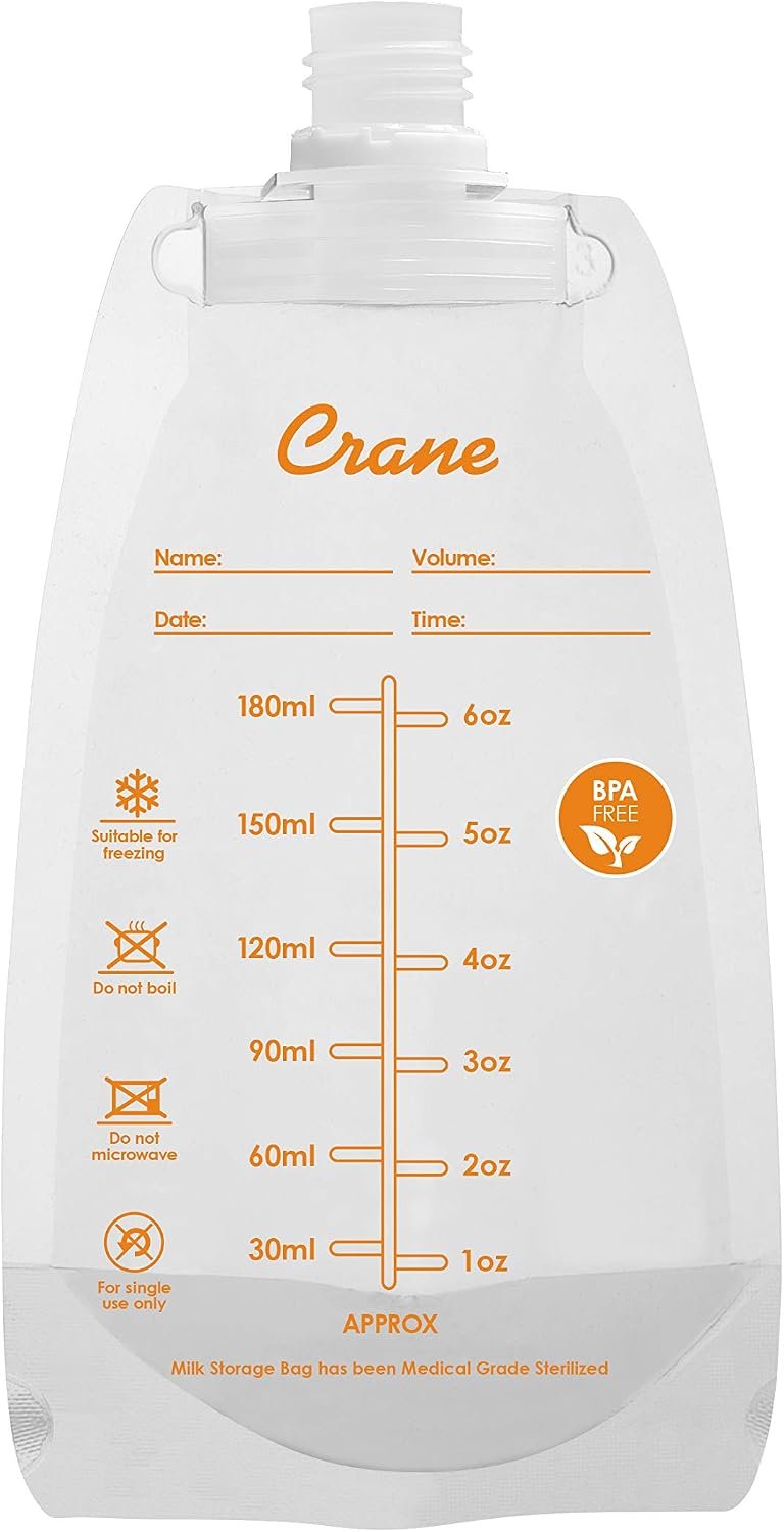 Crane Crane Breast Milk Storage Bags – 30 Bags, 30 Count