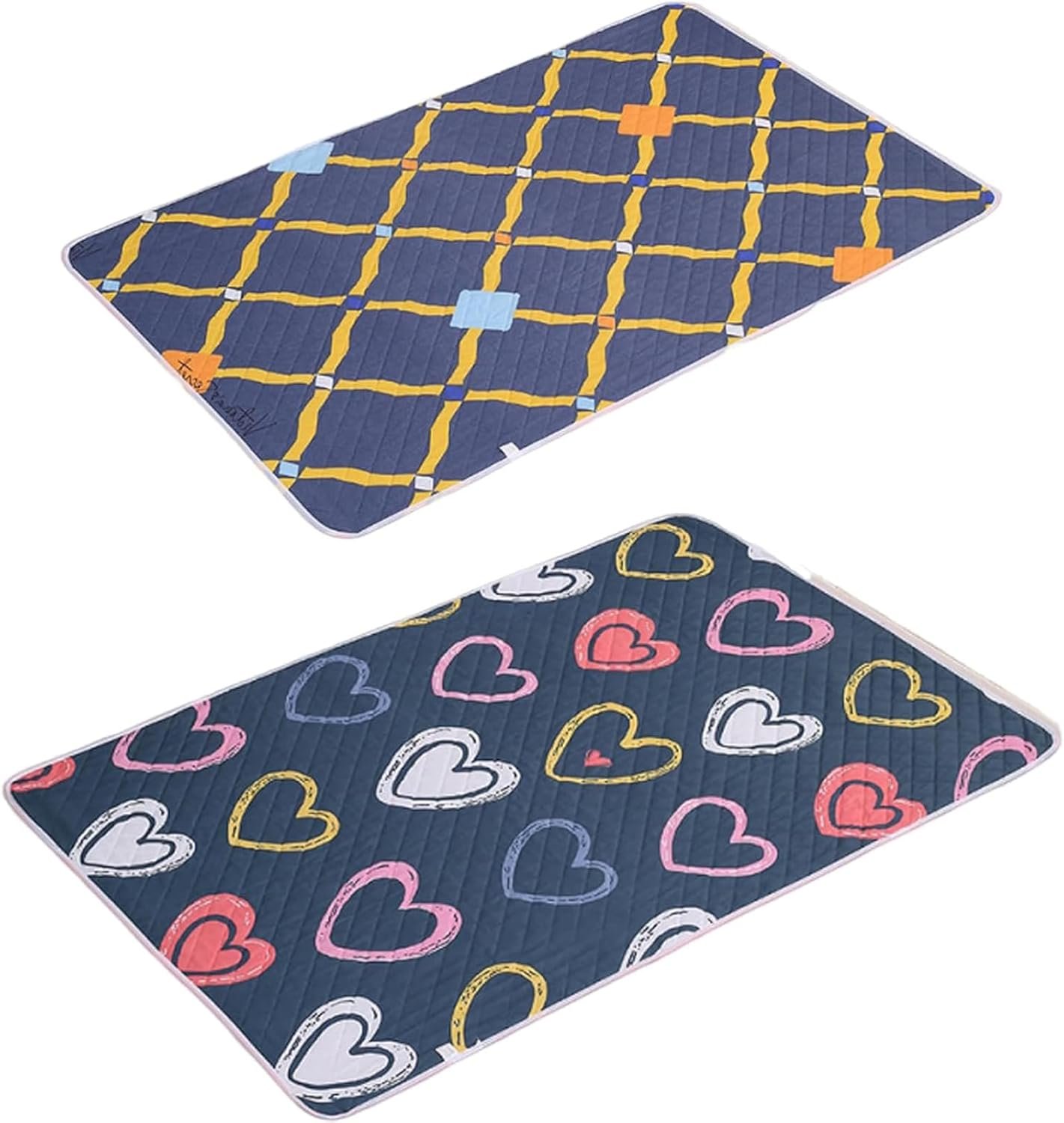2 PCS Waterproof Mattress Pad, Bed Pads Washable Waterproof, Reusable Pads and Bed Pads, Washable and Reusable Mattress, 27.5 * 35.5 inch