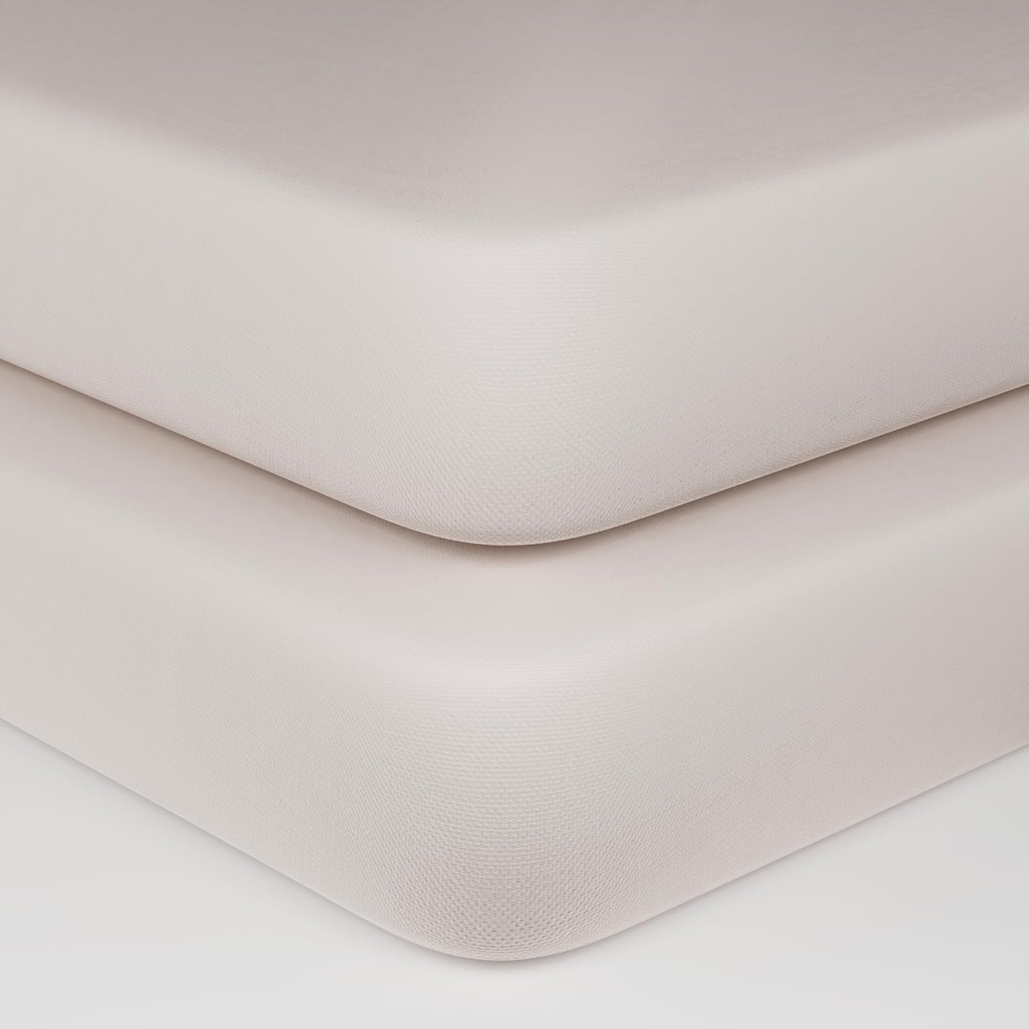 Organic Cotton Fitted Crib Sheets – 100% GOTS Certified Organic Cotton, All-Natural, Dye-Free, Unbleached, Toxic-Free & Breathable Baby Crib Sheets for Standard Crib Mattresses (2 Pack)