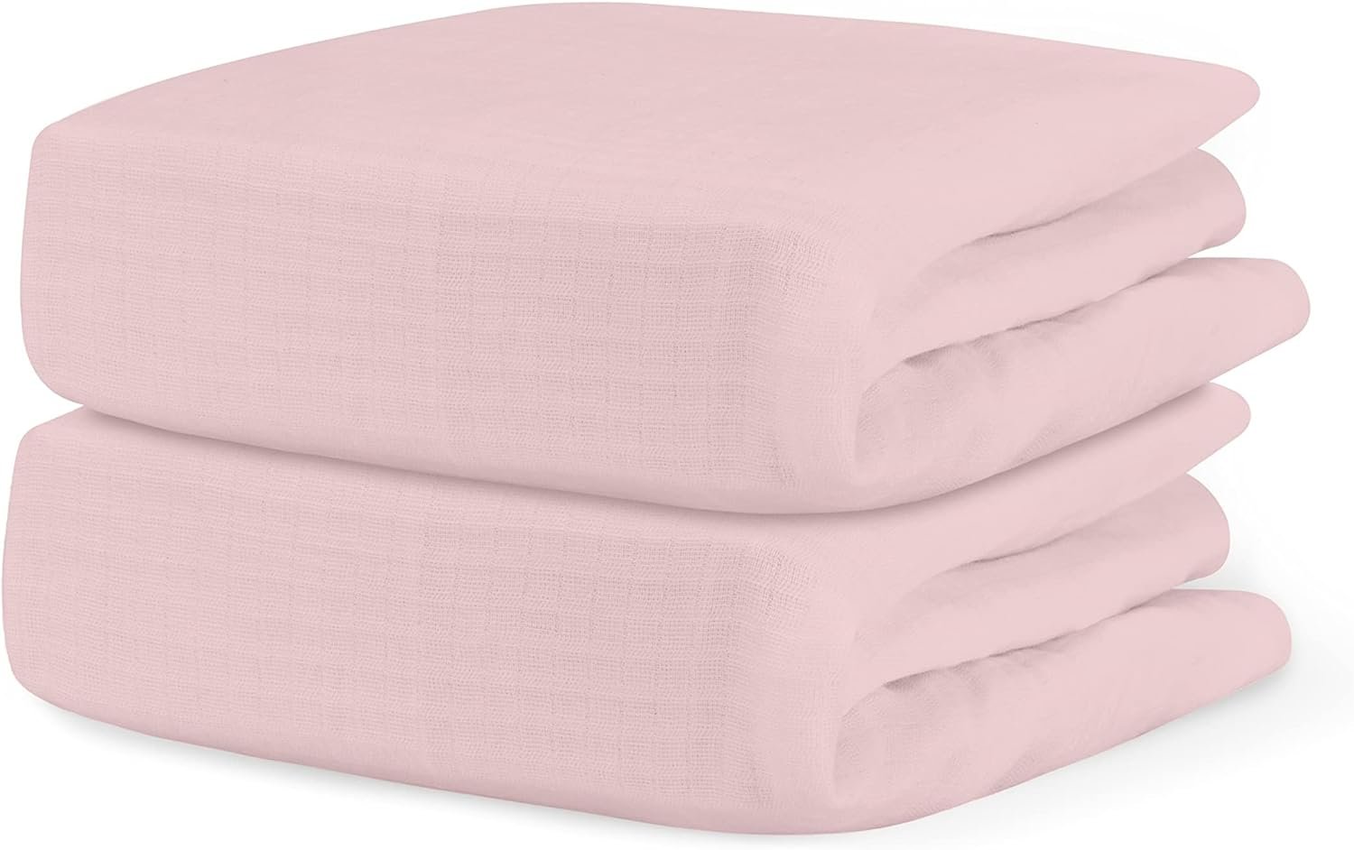 Newton Baby Fitted Crib Sheet (2-Pack) – Ultra Breathable and Soft, Organic Cotton, Fits All Standard Cribs, Pink