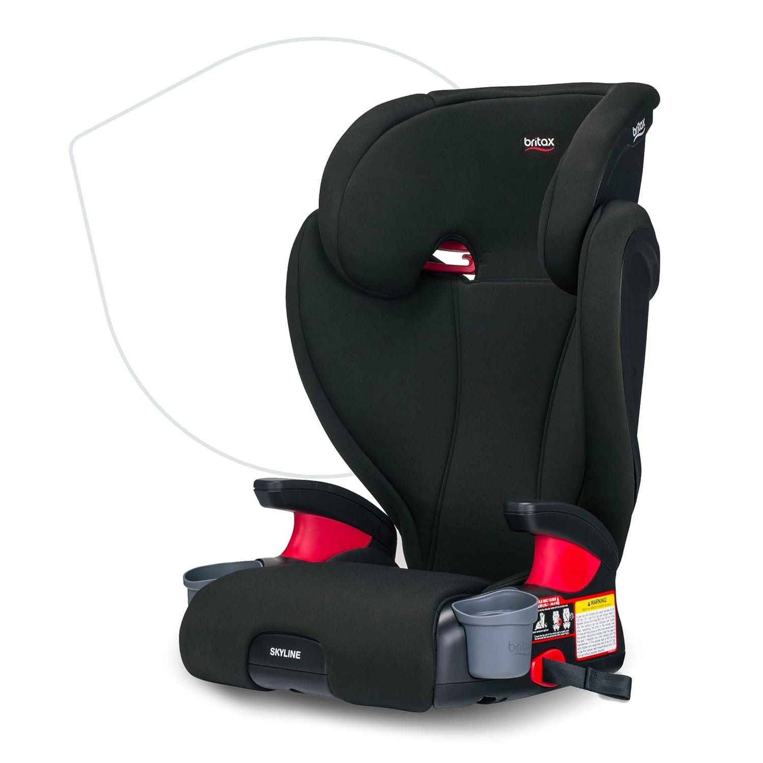 Britax Skyline 2-Stage Belt-Positioning Booster Car Seat, Dusk – Highback and Backless Seat