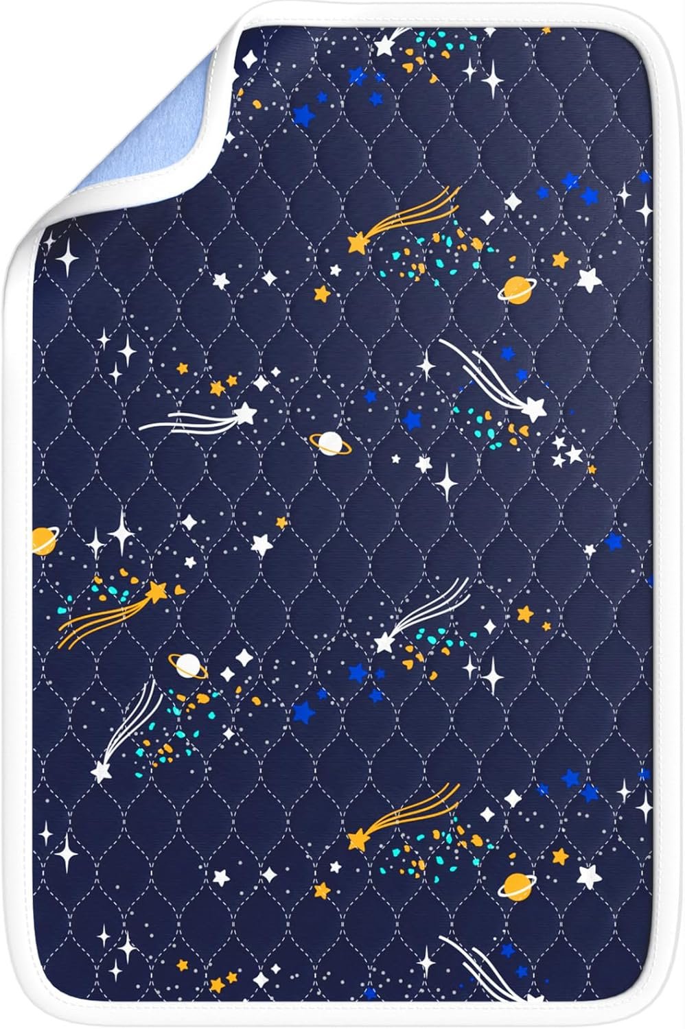 Bed Wetting Pads for Kids & Toddlers, 5 Layer Waterproof Washable Pee Pads, Potty Training Mattress Protector, Absorbent Chuck Pads Non Slip for Kids, Hospitals, Pets, Senior – 40″ X 60″ Blue, 1 Pack