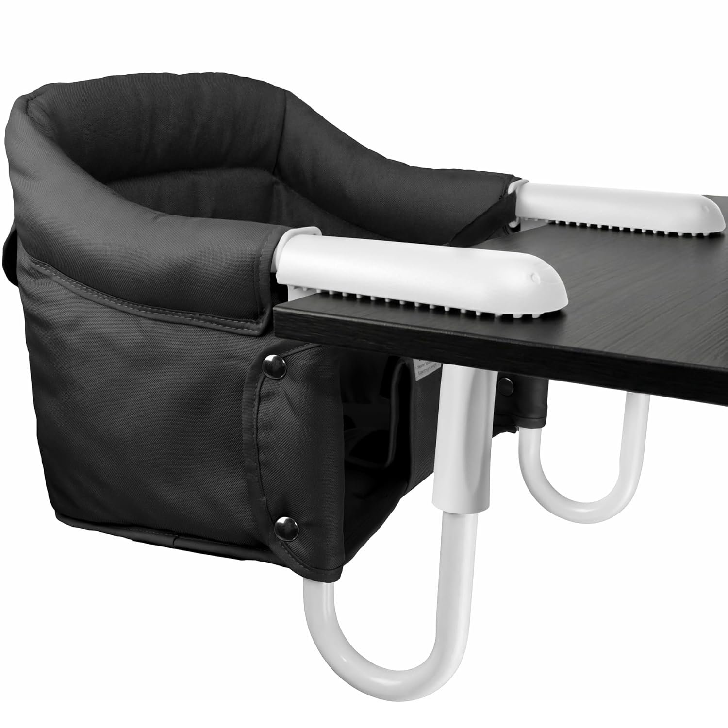 Portable Hook on High Chair for Baby & Travel Toddler from 6-36 Months – Clip on Baby Seat for Table – Fast Table Chair for Travel & Dining– Including Storage Bag – Black