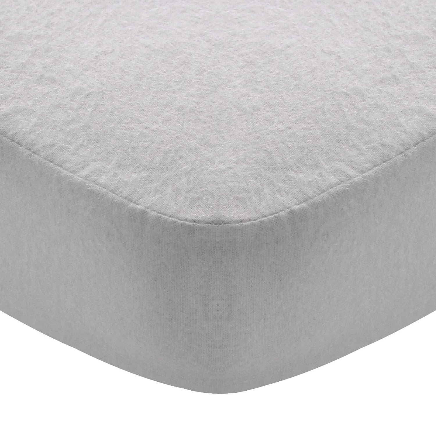 Flannel Crib Sheet for Girl, 100% Cotton Flannel, Heavenly Soft Fitted Crib Sheet for Standard Crib (28″ X 52″) and Toddler Mattresses Warm, Grey