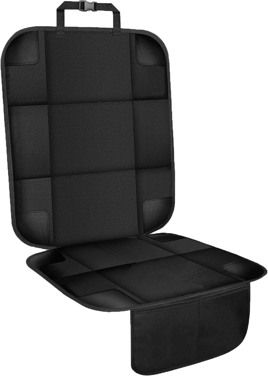 VLM Car Seat Protector for Child Baby Car Seat,600D Waterproof Car Seat Cover with Thick Padding, Non-Slip Backing and Mesh Storage Pockets