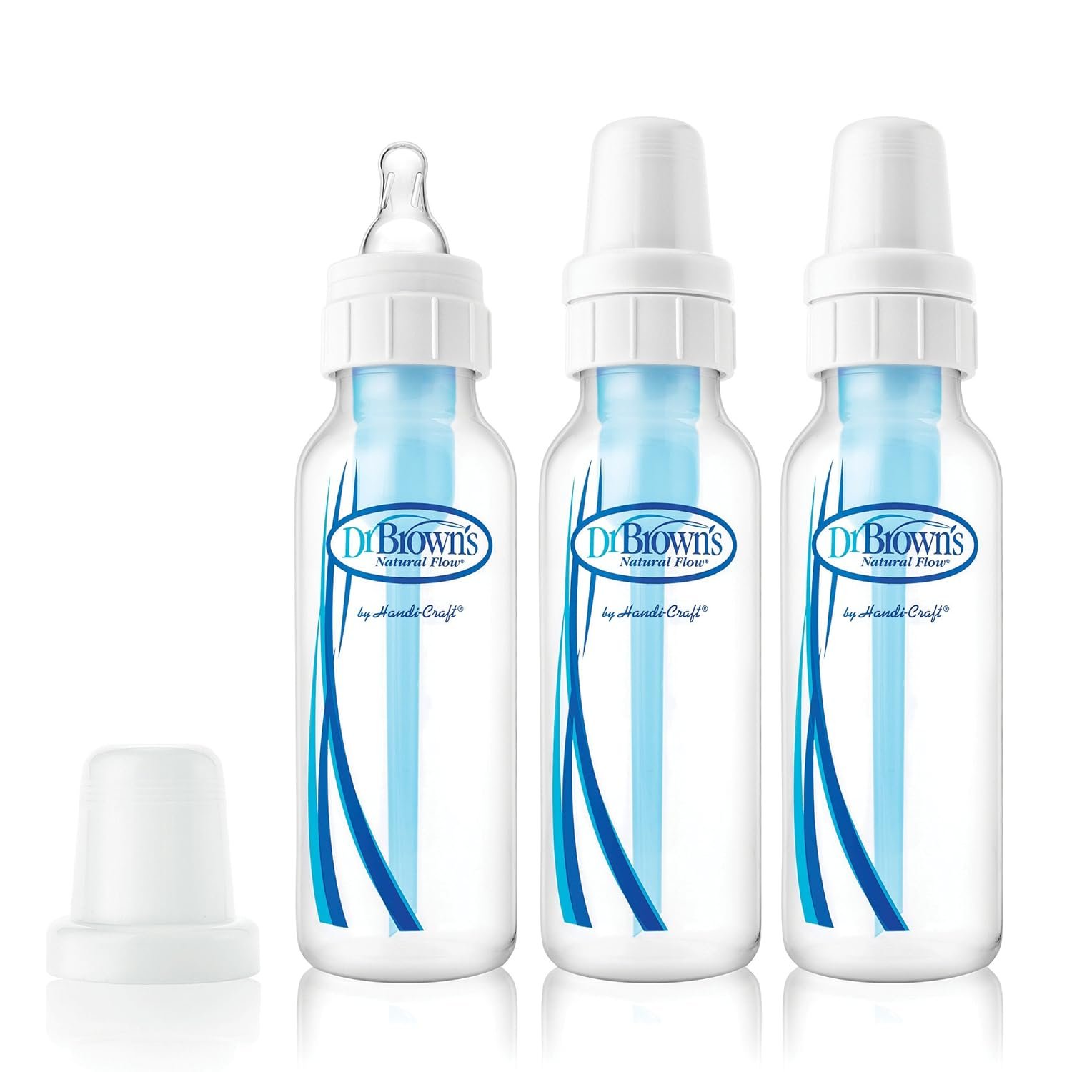 Dr. Brown’s Natural Flow Anti-Colic Baby Bottles – 8oz – 3pk