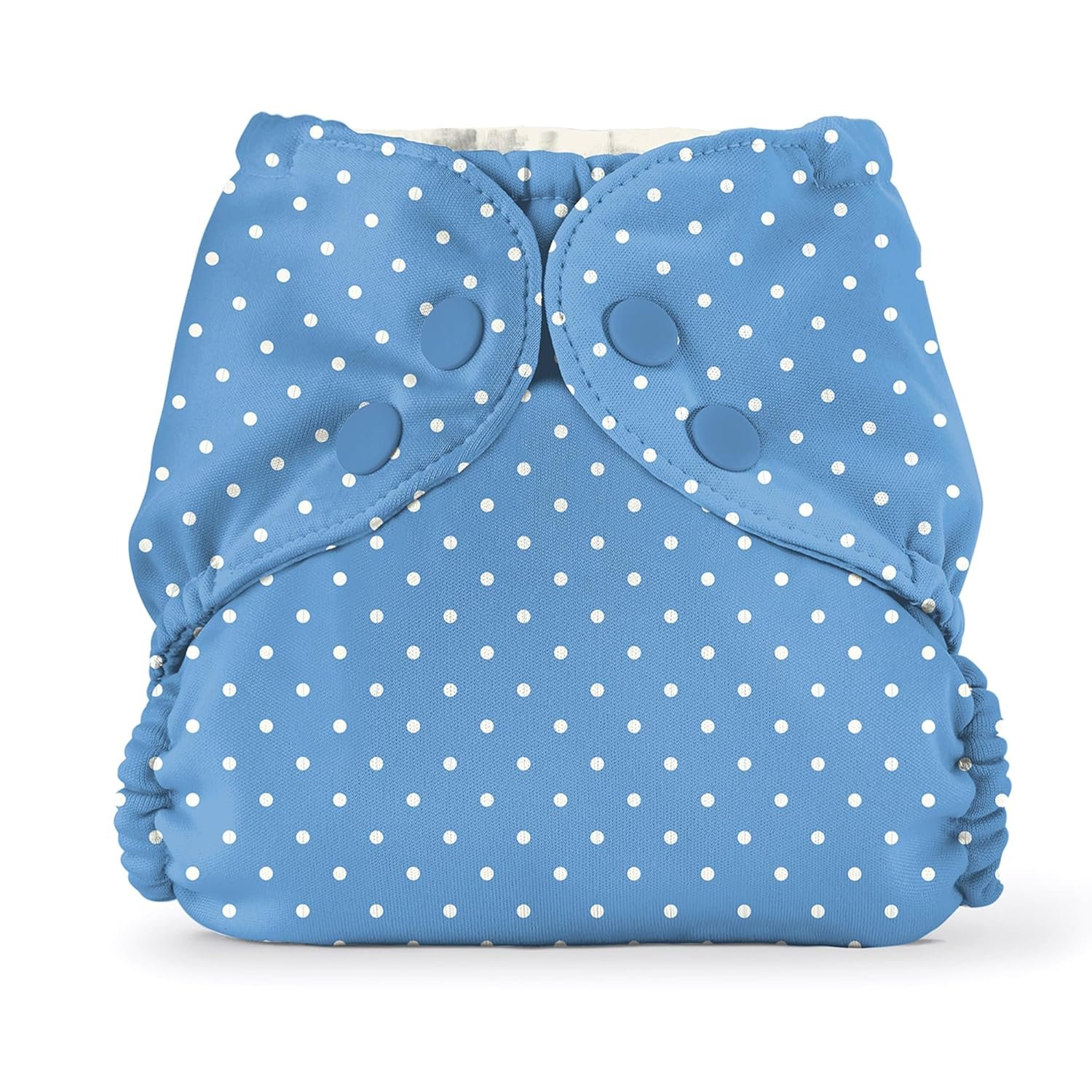 Esembly Cloth Diaper Cover – Reusable Swim Diaper, Waterproof, Breathable – Adjustable Outer Layer Over Absorbent Inner for Blowout Protection – Penny Dot, Size 1 (7-17lbs)
